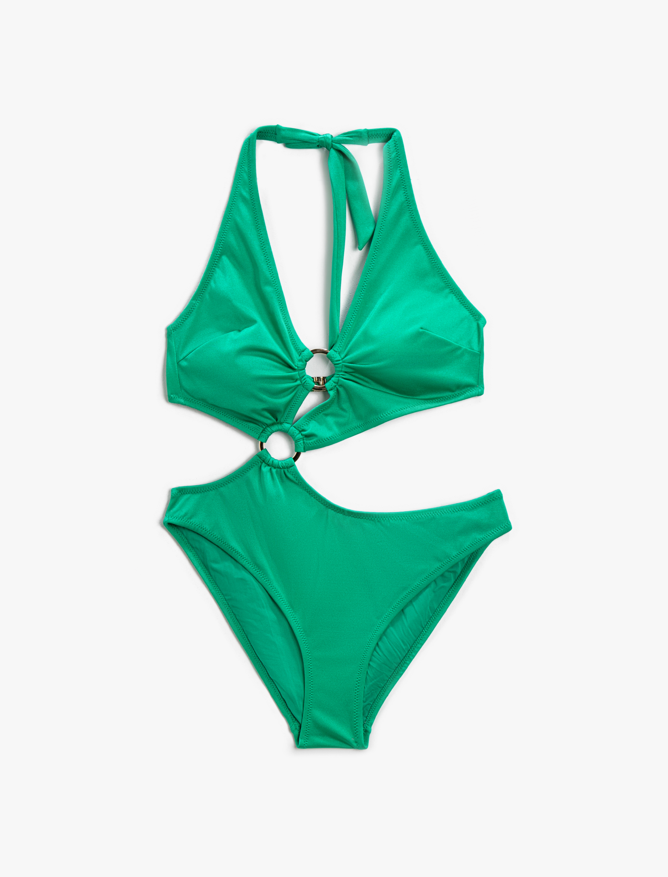   Halter Yaka Mayo Metal Aksesuarlı