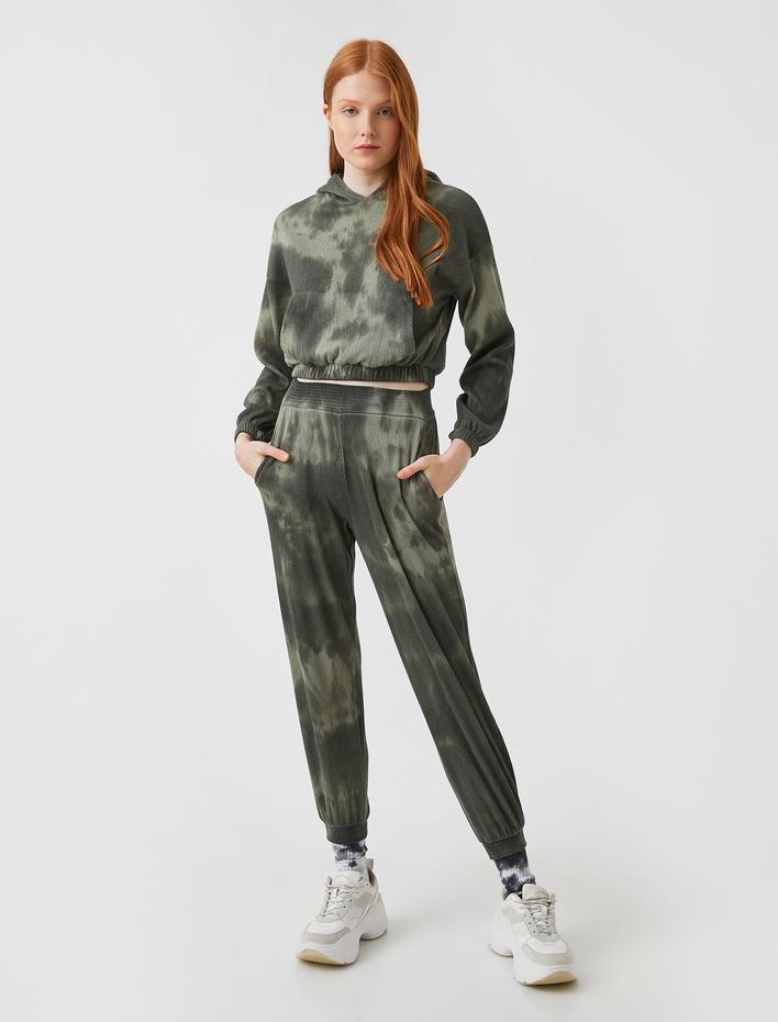  Jogger Eşofman Altı Beli Lastikli Cepli