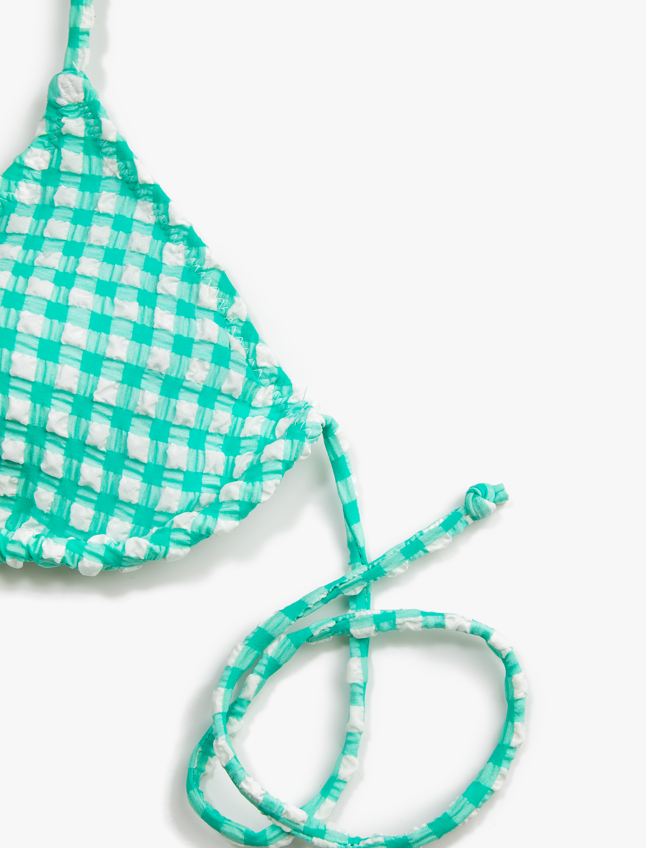   Dokulu Üçgen Bikini Üstü