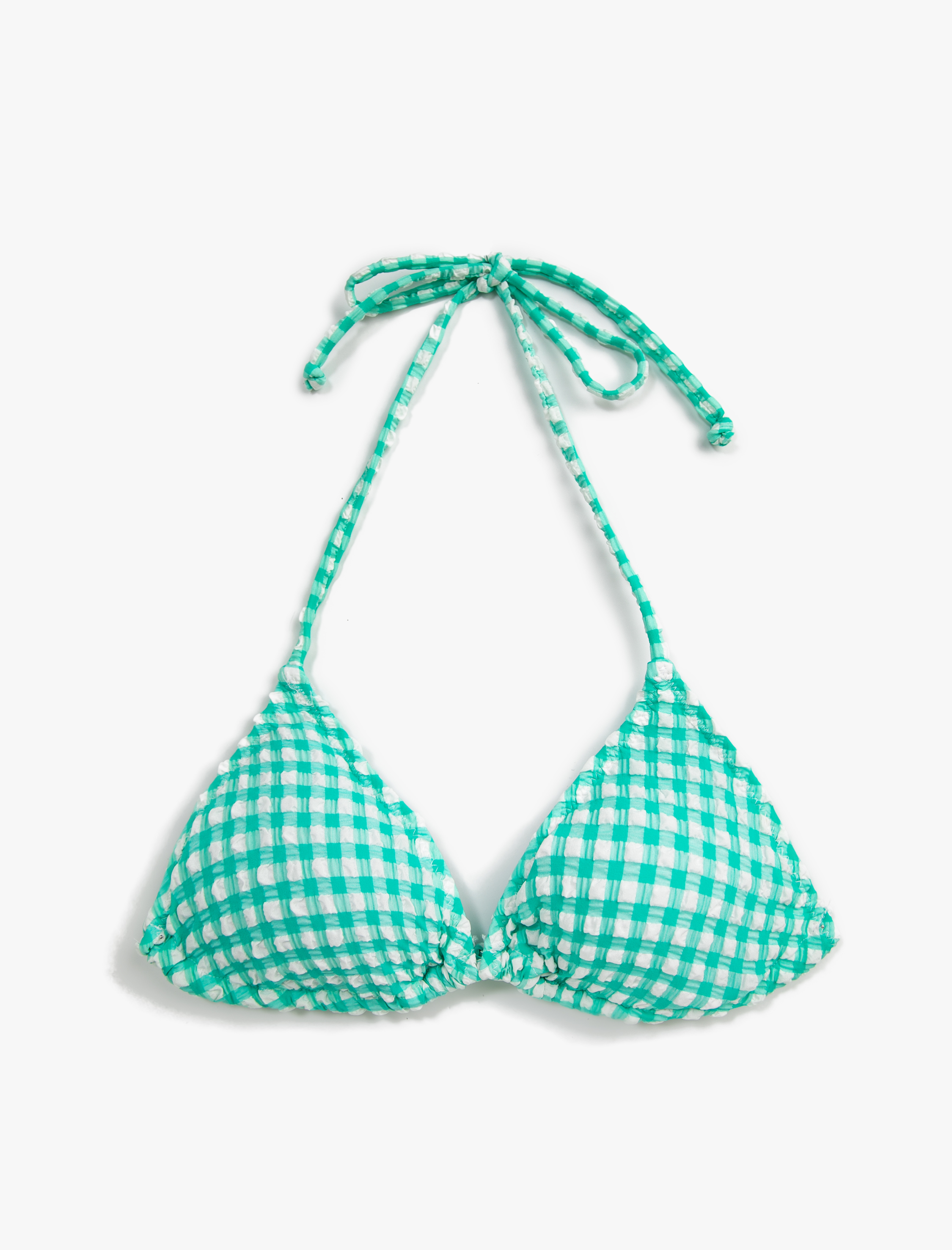   Dokulu Üçgen Bikini Üstü