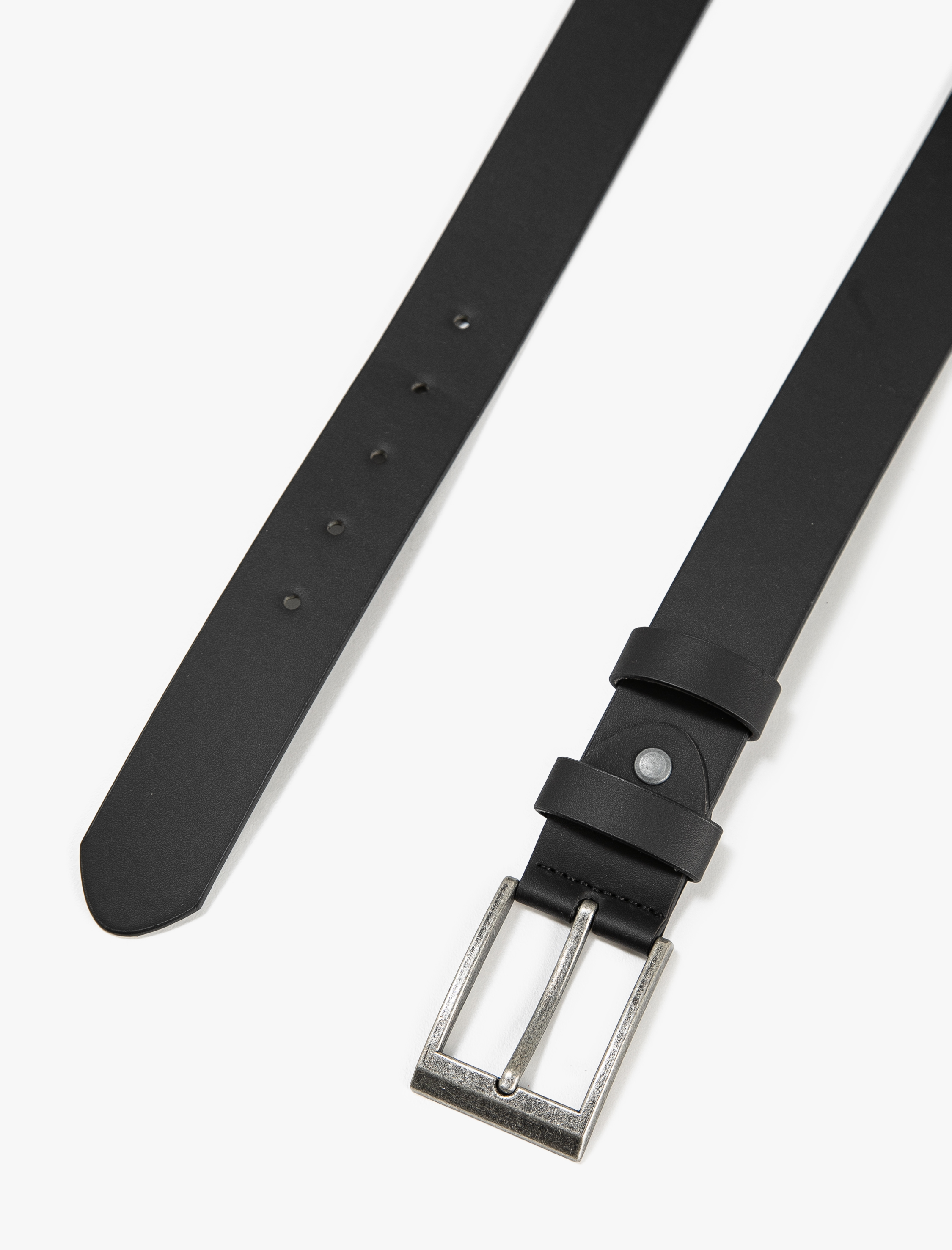  Erkek Kemer Deri Görünümlü Tokalı