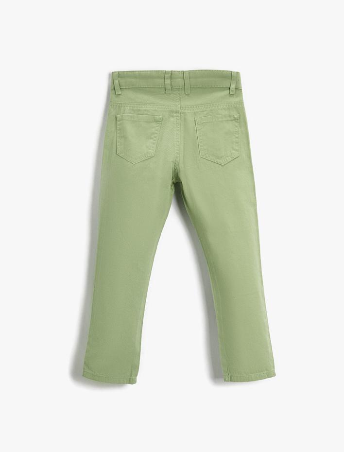 Erkek Çocuk Basic Dokuma Pantolon Pamuklu