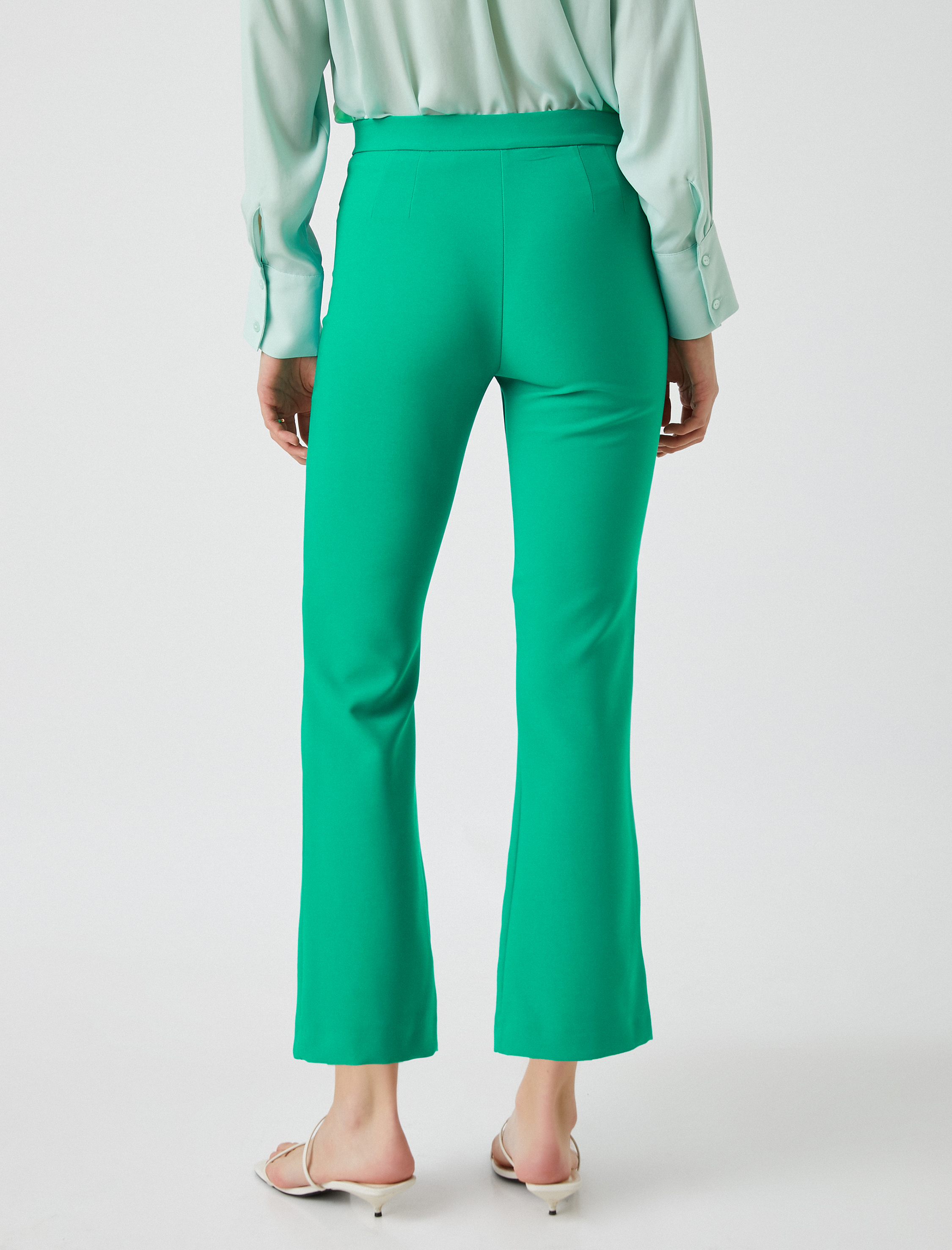   İspanyol Paça Crop Pantolon