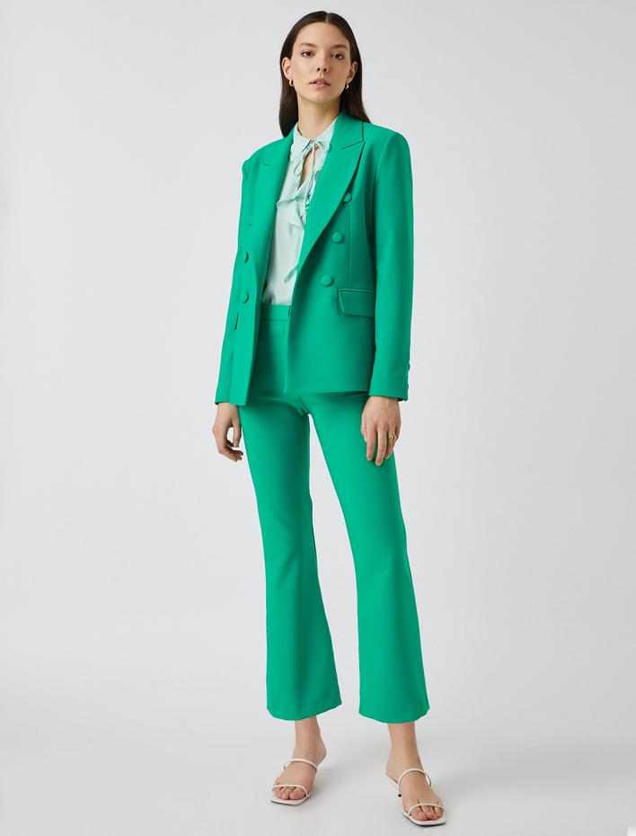  İspanyol Paça Crop Pantolon