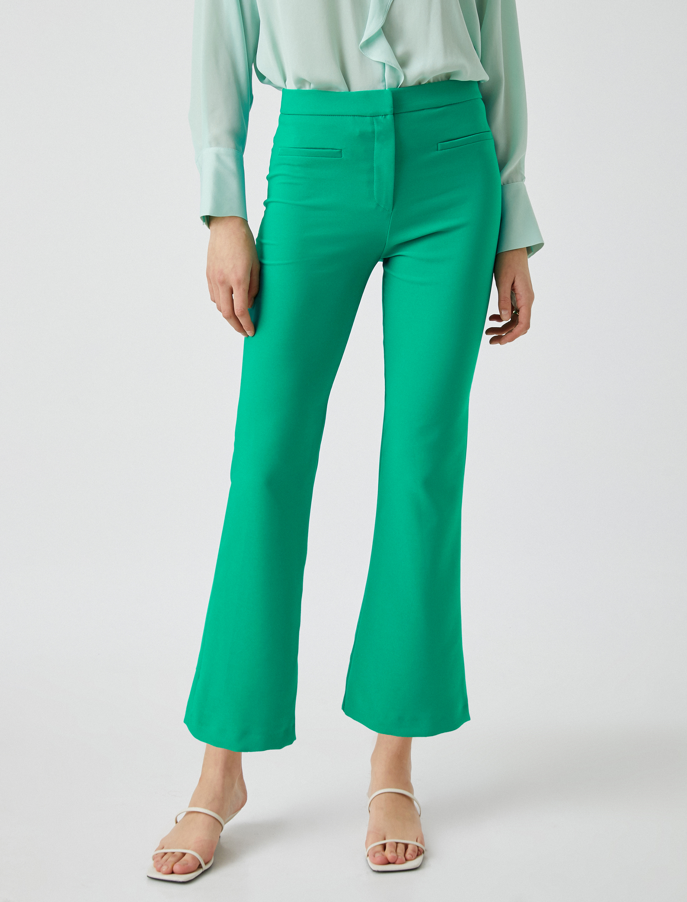   İspanyol Paça Crop Pantolon