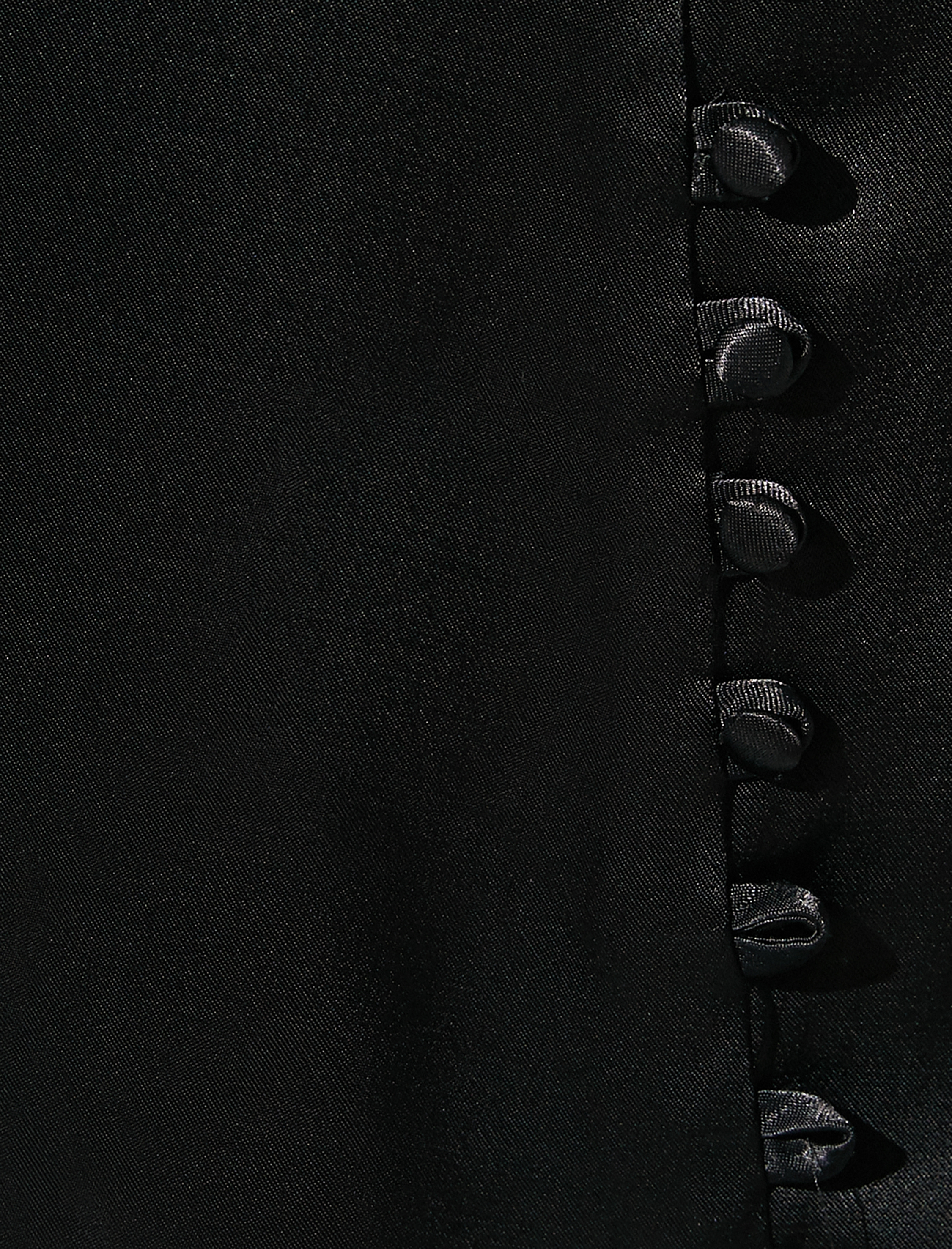   Düğme Detaylı Saten Etek