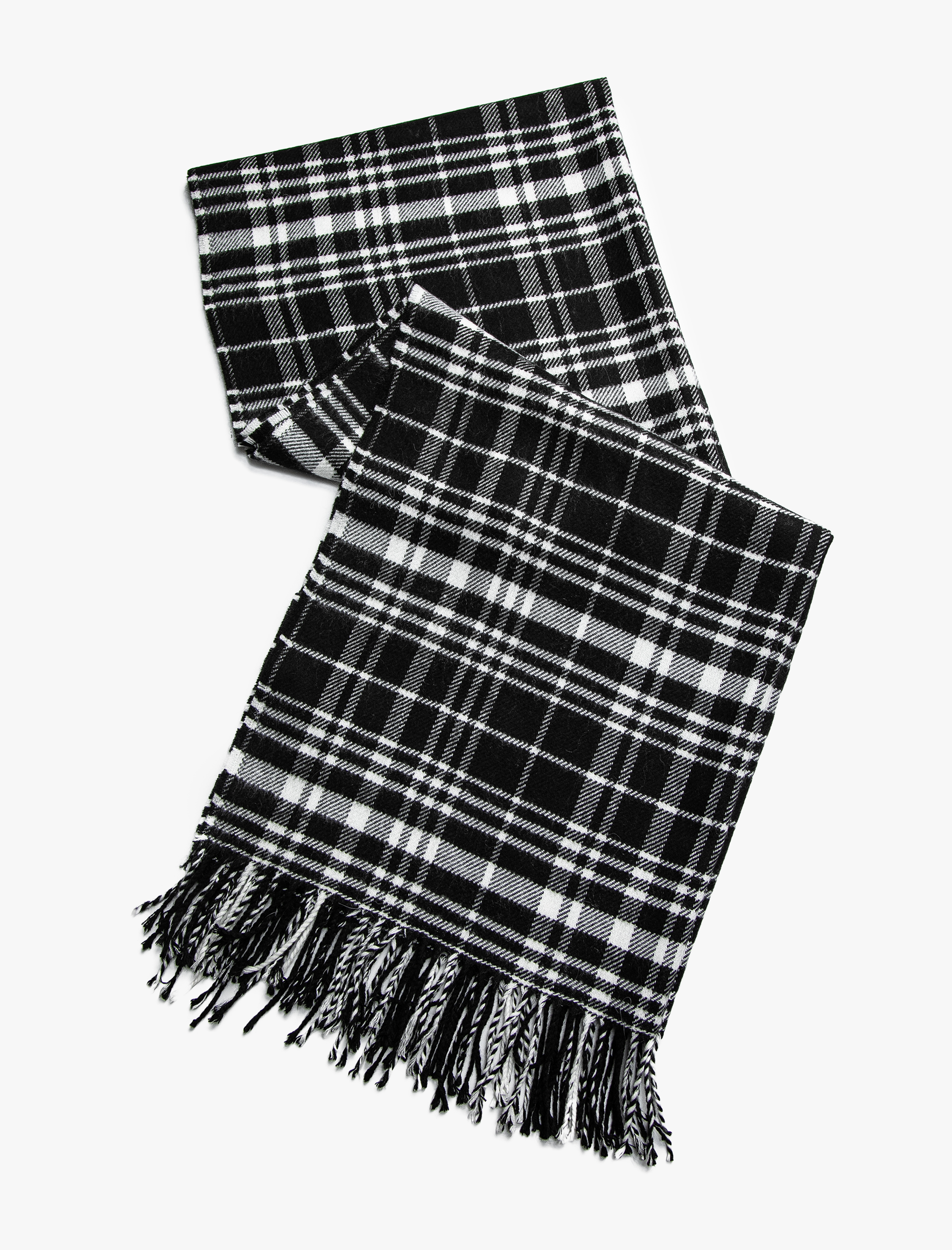  Kadın Ekose Şal Püsküllü
