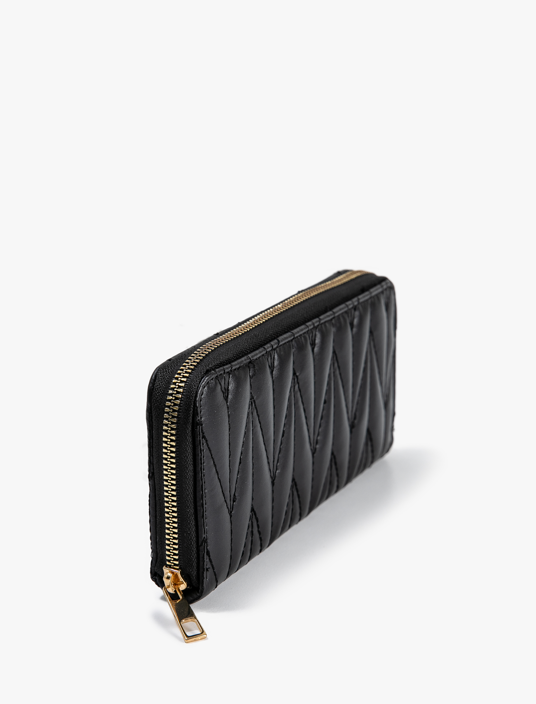  Kadın Kapitone Fermuarlı Cüzdan