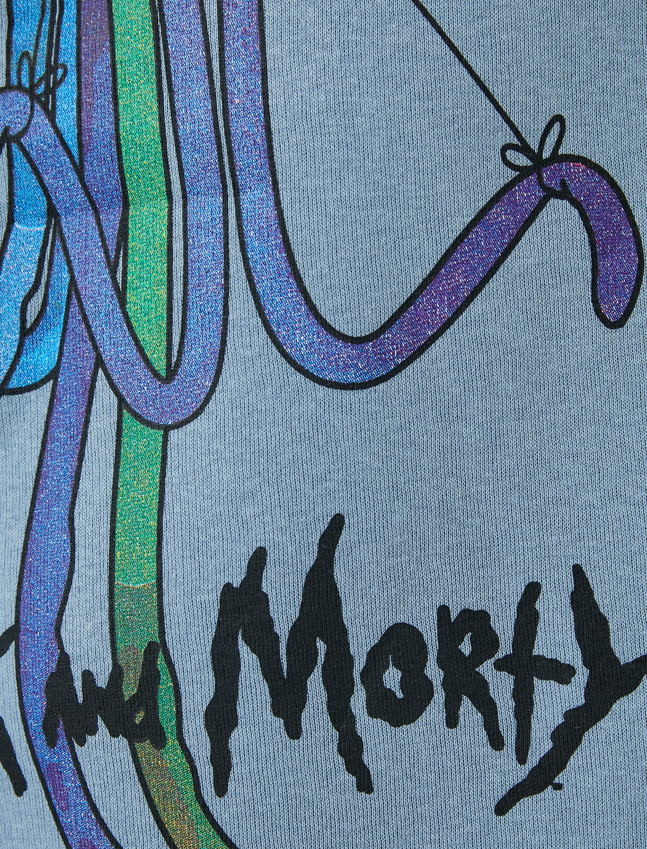   Rick and Morty Kapşonlu Oversize Sweatshirt Şardonlu Lisanslı Baskılı