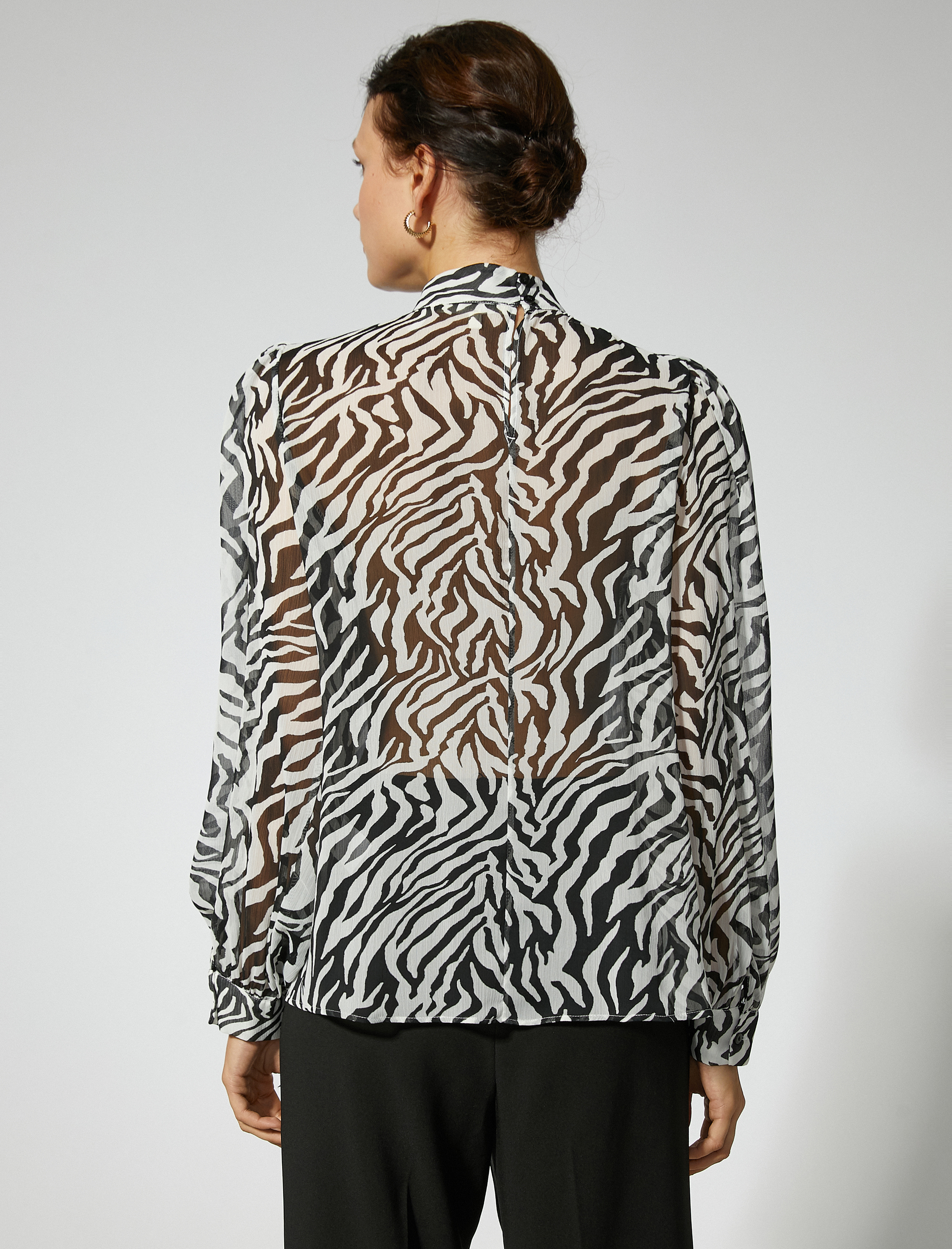   Zebra Desenli Bluz
