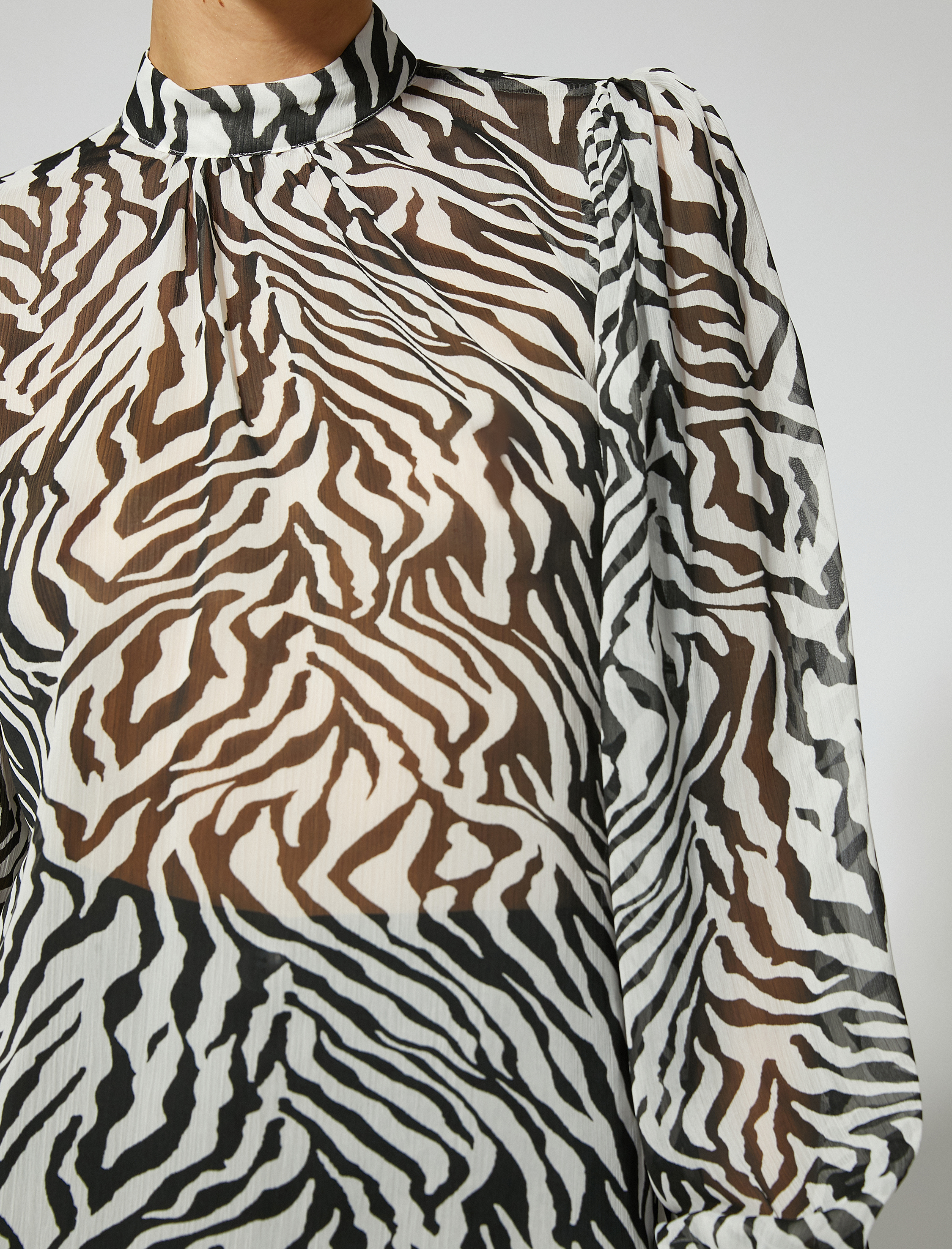   Zebra Desenli Bluz