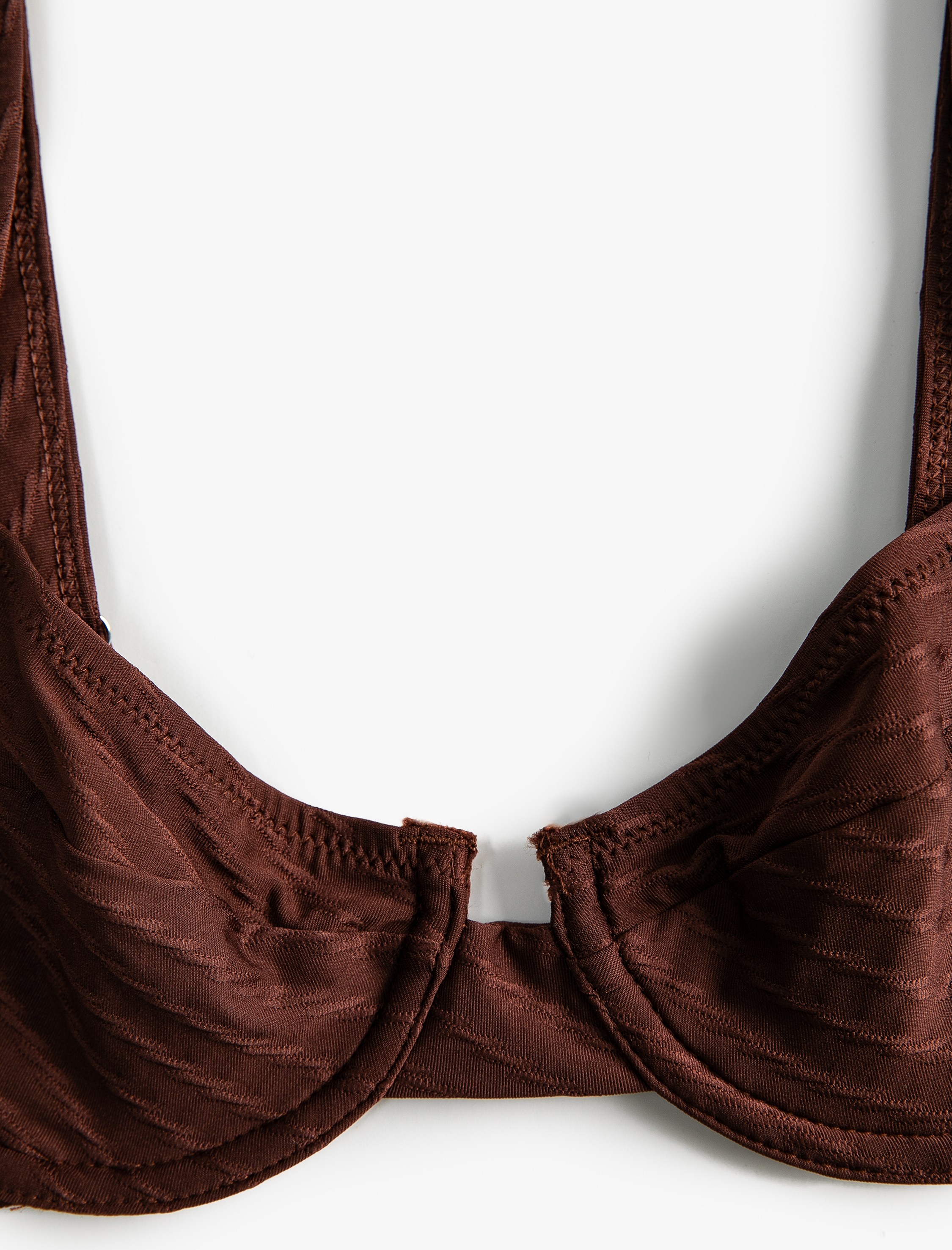 Balenli Bikini Üstü Dokulu Askılı