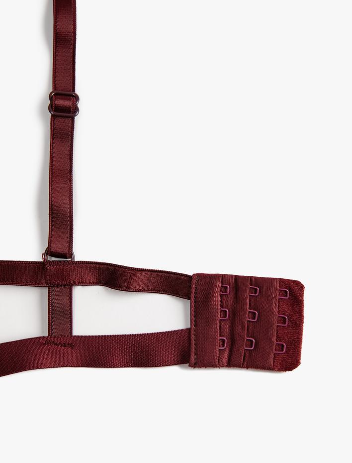  Dantelli Sütyen Dolgusuz Kapsız Balenli Biye Detaylı