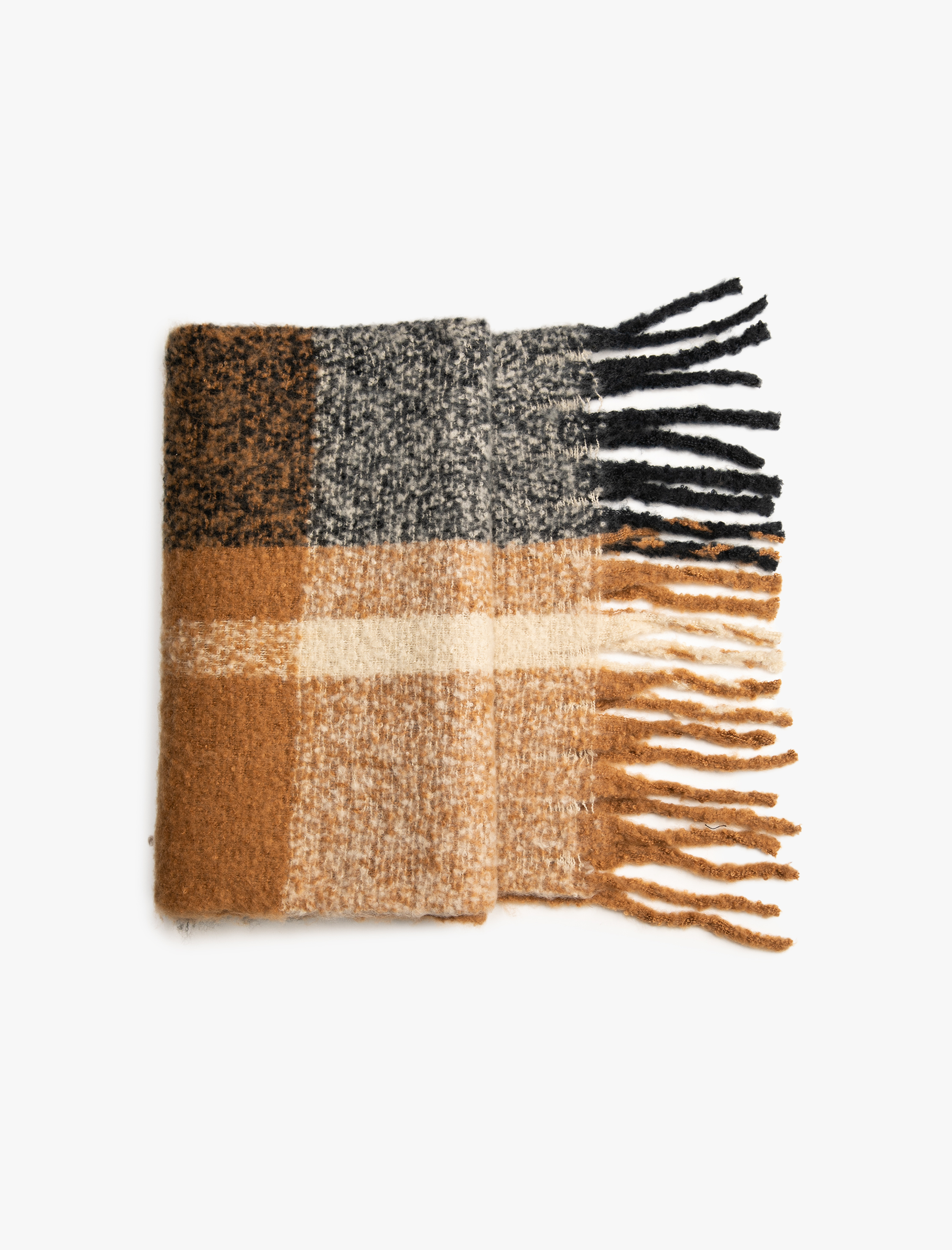  Kadın Yumuşak Püsküllü Çok renkli  Atkı