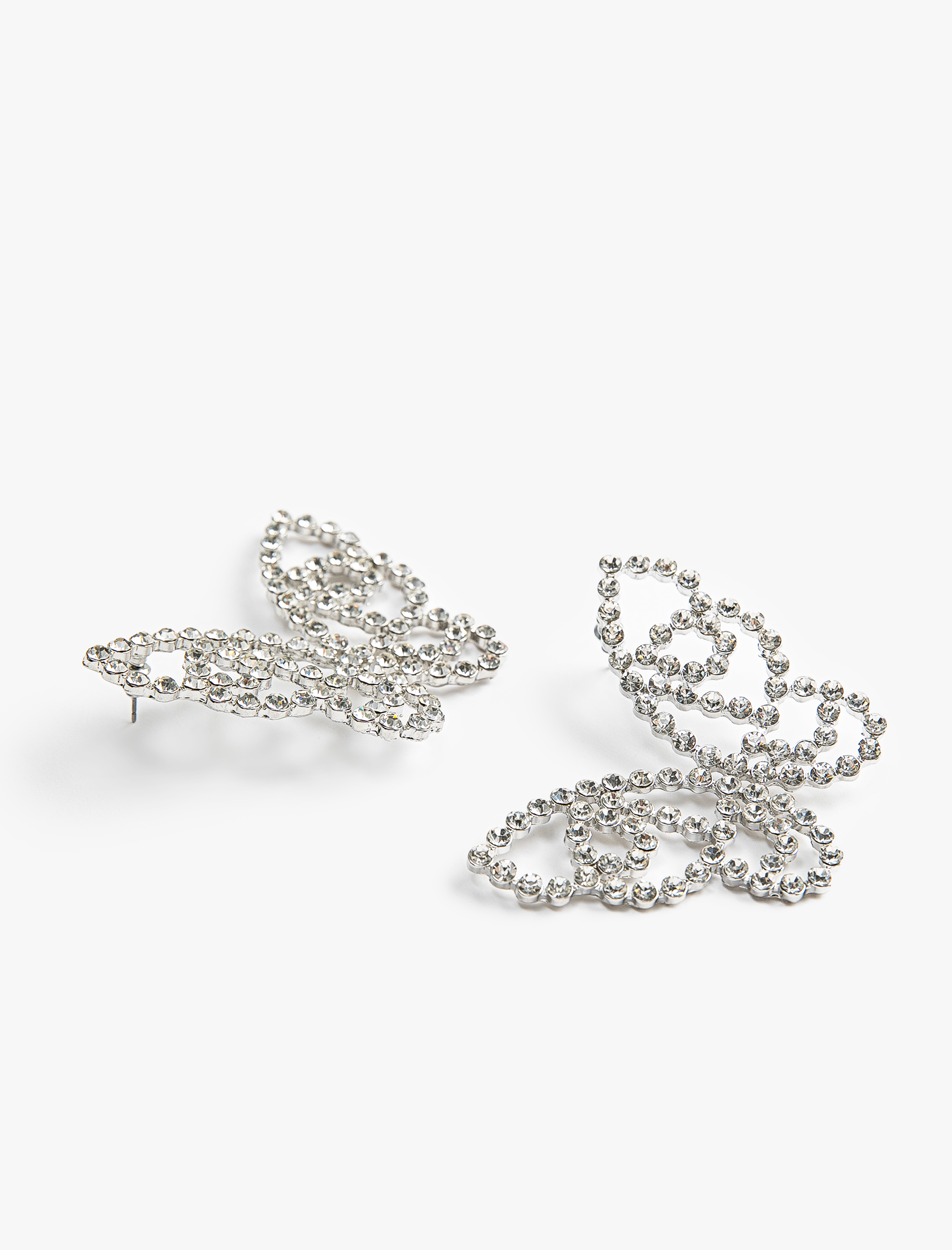  Kadın Kelebek Şekilli Büyük Küpe