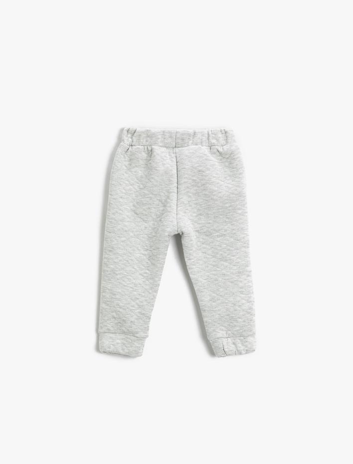 Kız Bebek Basic Jogger Eşofman Altı Kapitone Cepli Beli Bağlamalı Lastikli