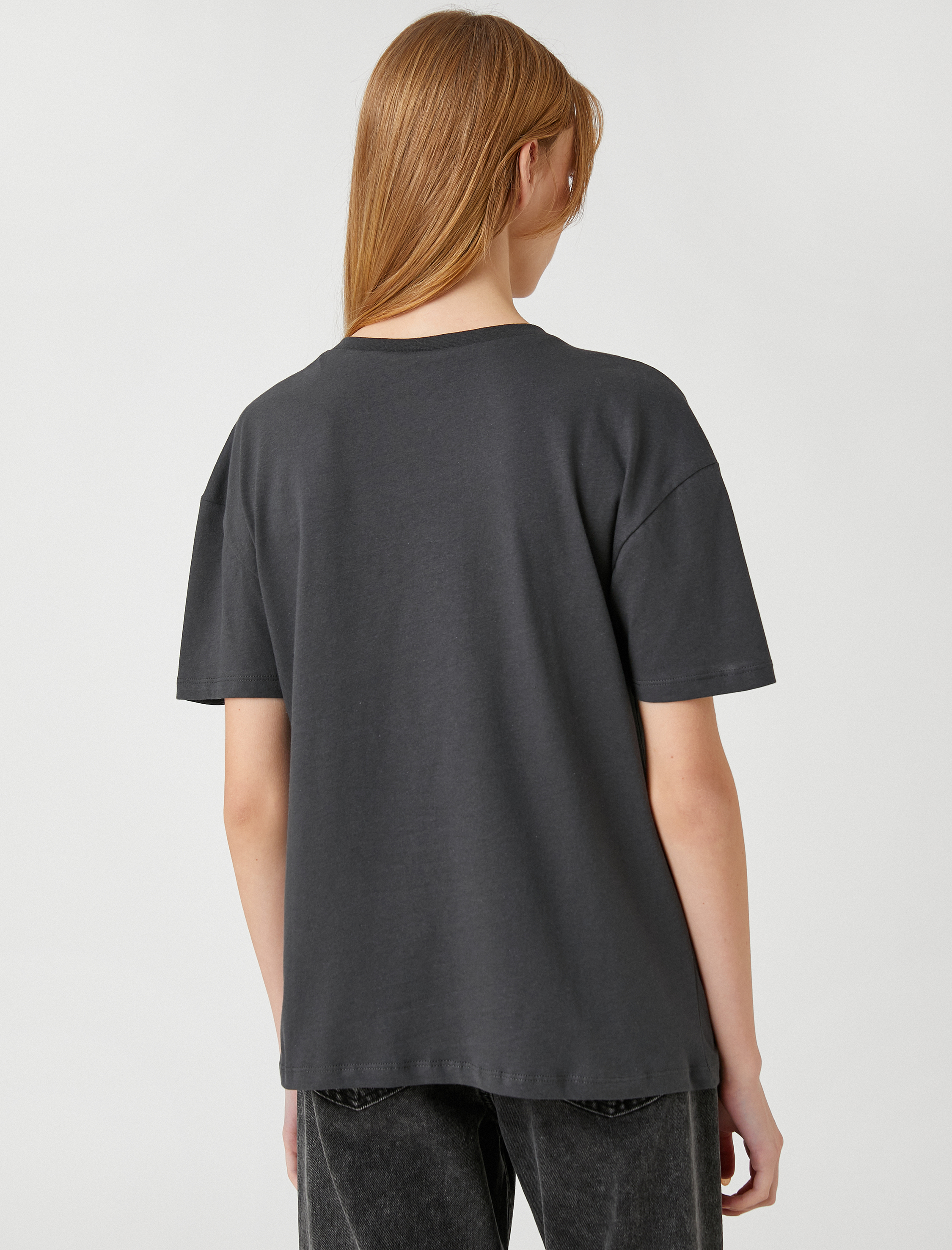 me カットソー Beyaz Kadın Koton X Zeynep Bastık - Metal Aksesuar Detaylı