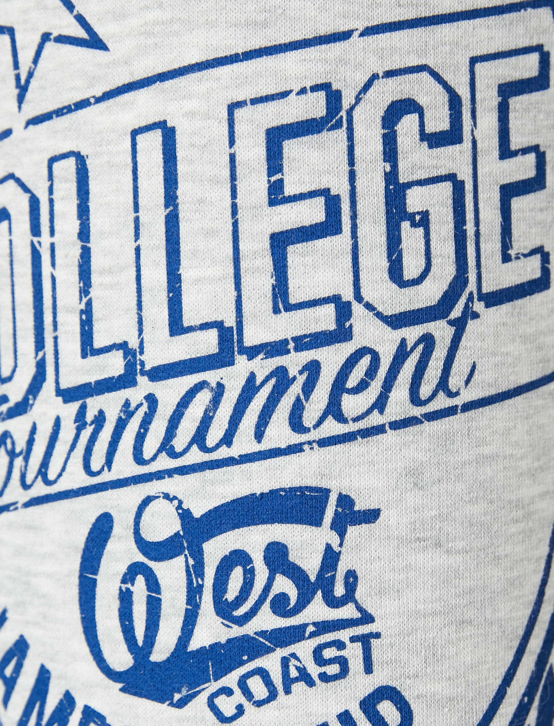   Şardonlu Jogger Eşofman Altı Kolej Baskılı Beli Bağcıklı