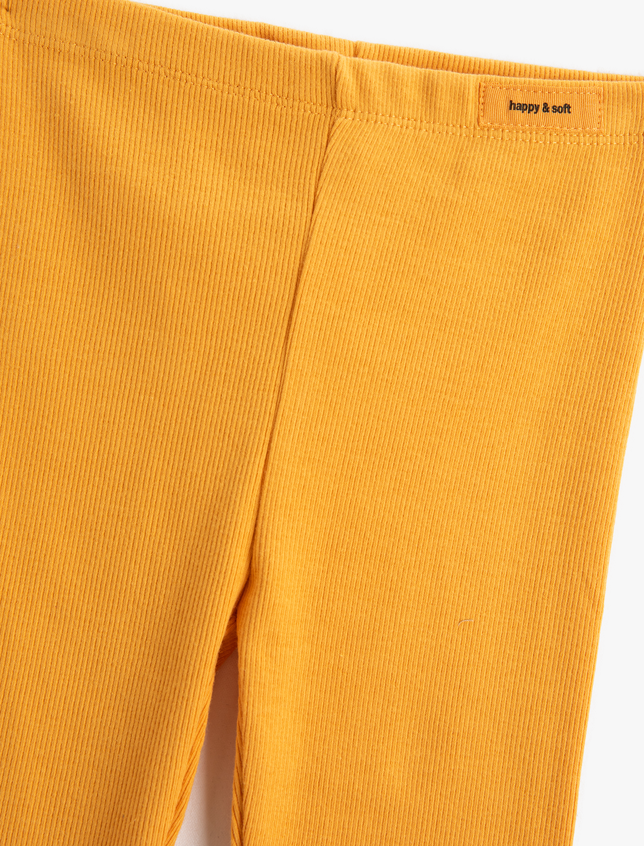  Kız Bebek Fitilli Basic Tayt Etiket Detaylı Beli Lastikli