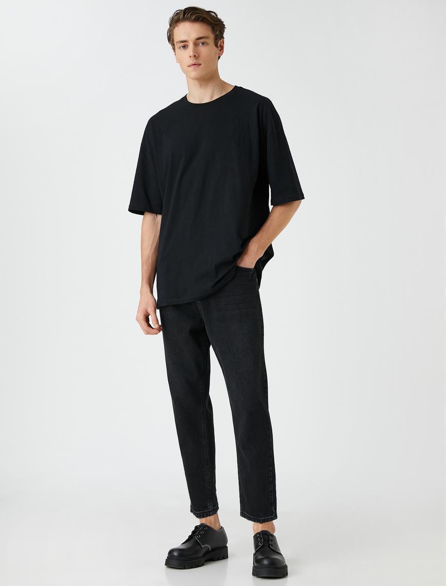   Loose Fit Kot Bol Pantolon - Steve Jean