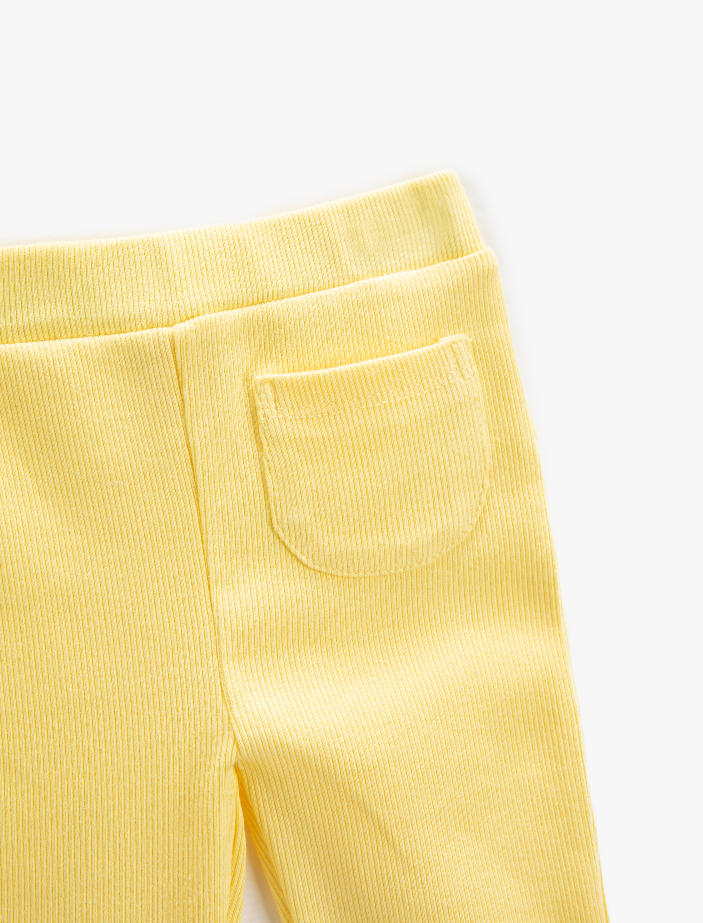  Kız Bebek İspanyol Paça Tayt Fitilli Tek Cep Detaylı Beli Lastikli