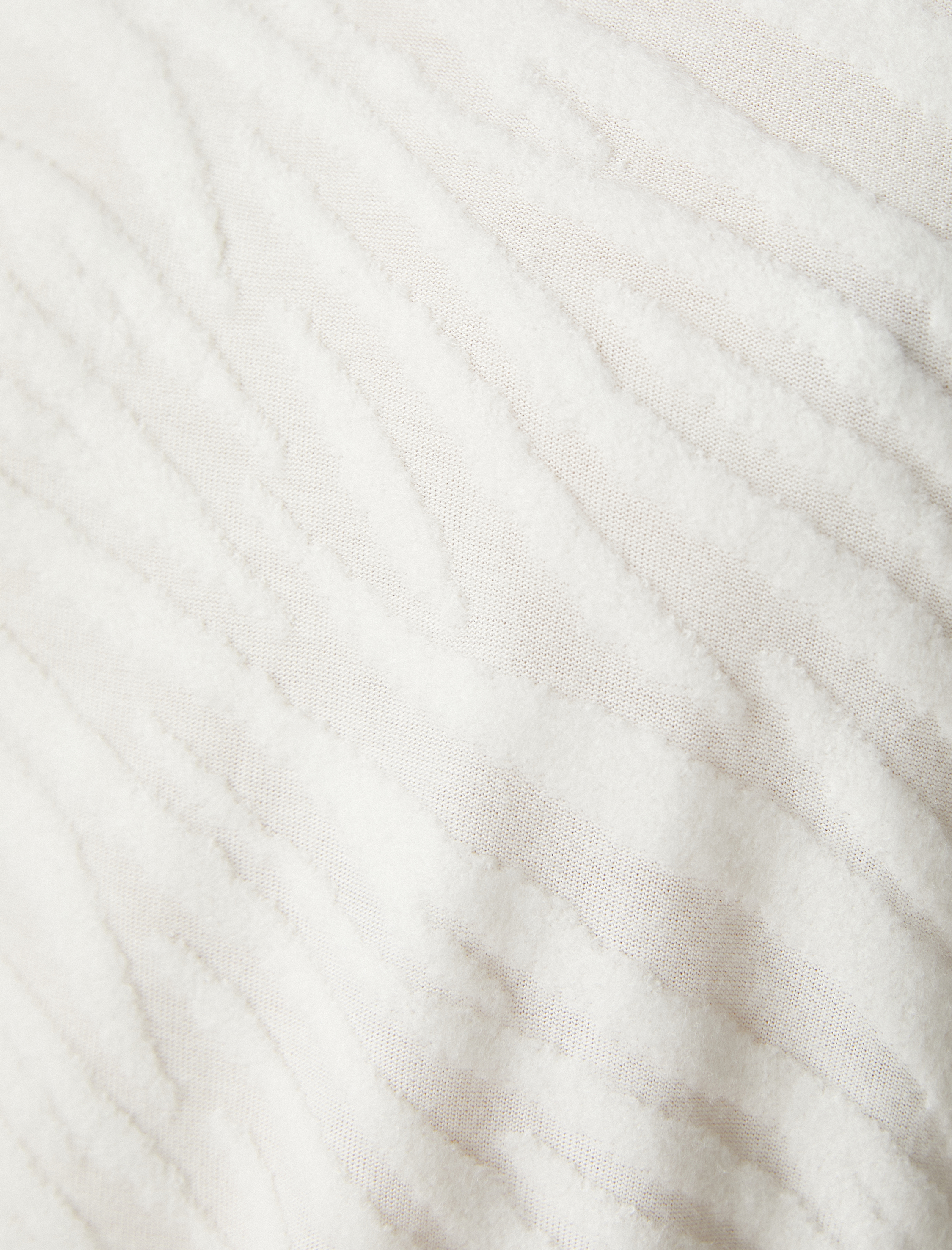   Uzun Kollu Tişört Balıkçı Yaka Peluş Detaylı