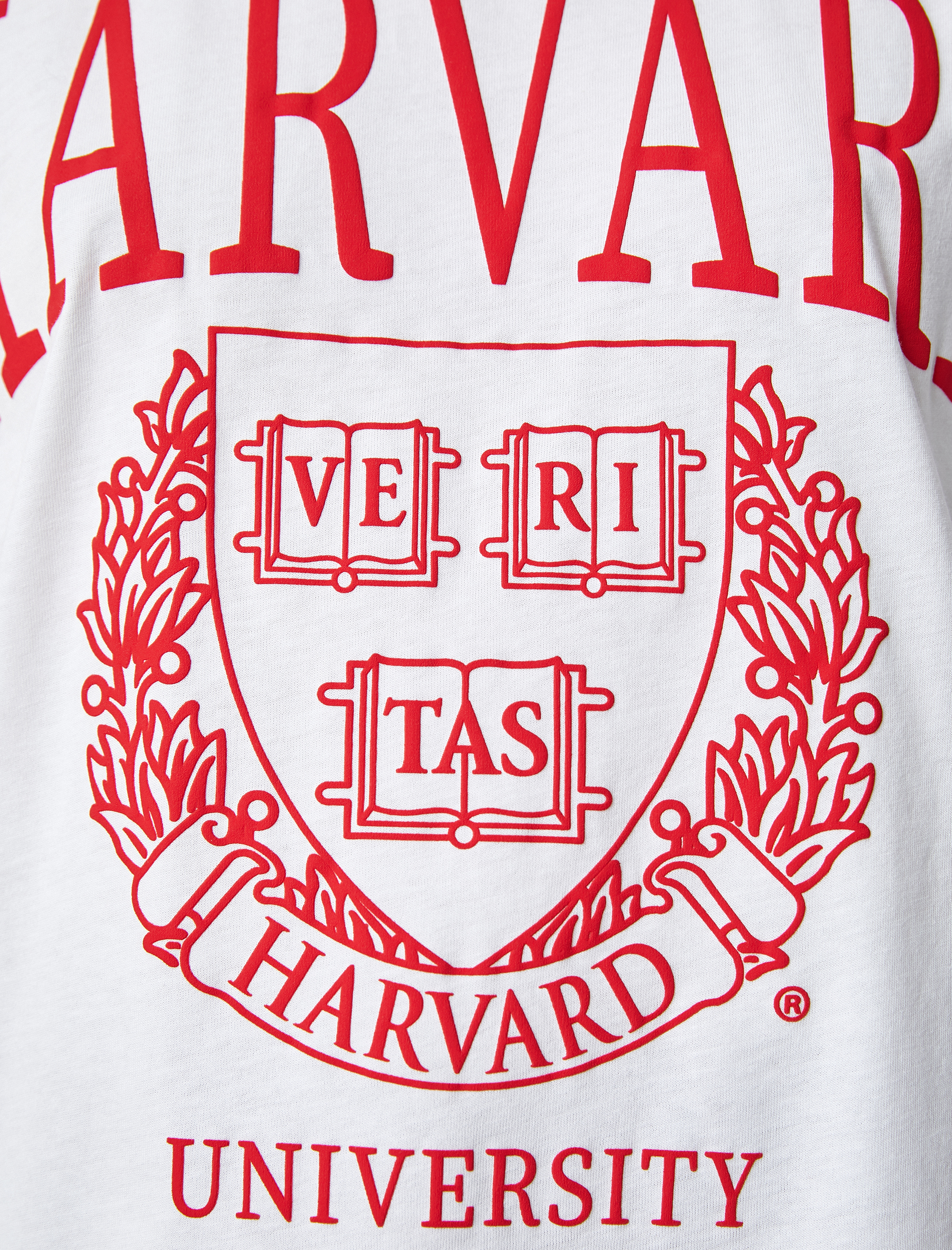   Harvard Tişört Baskılı Lisanslı Kısa Kollu Bisiklet Yaka