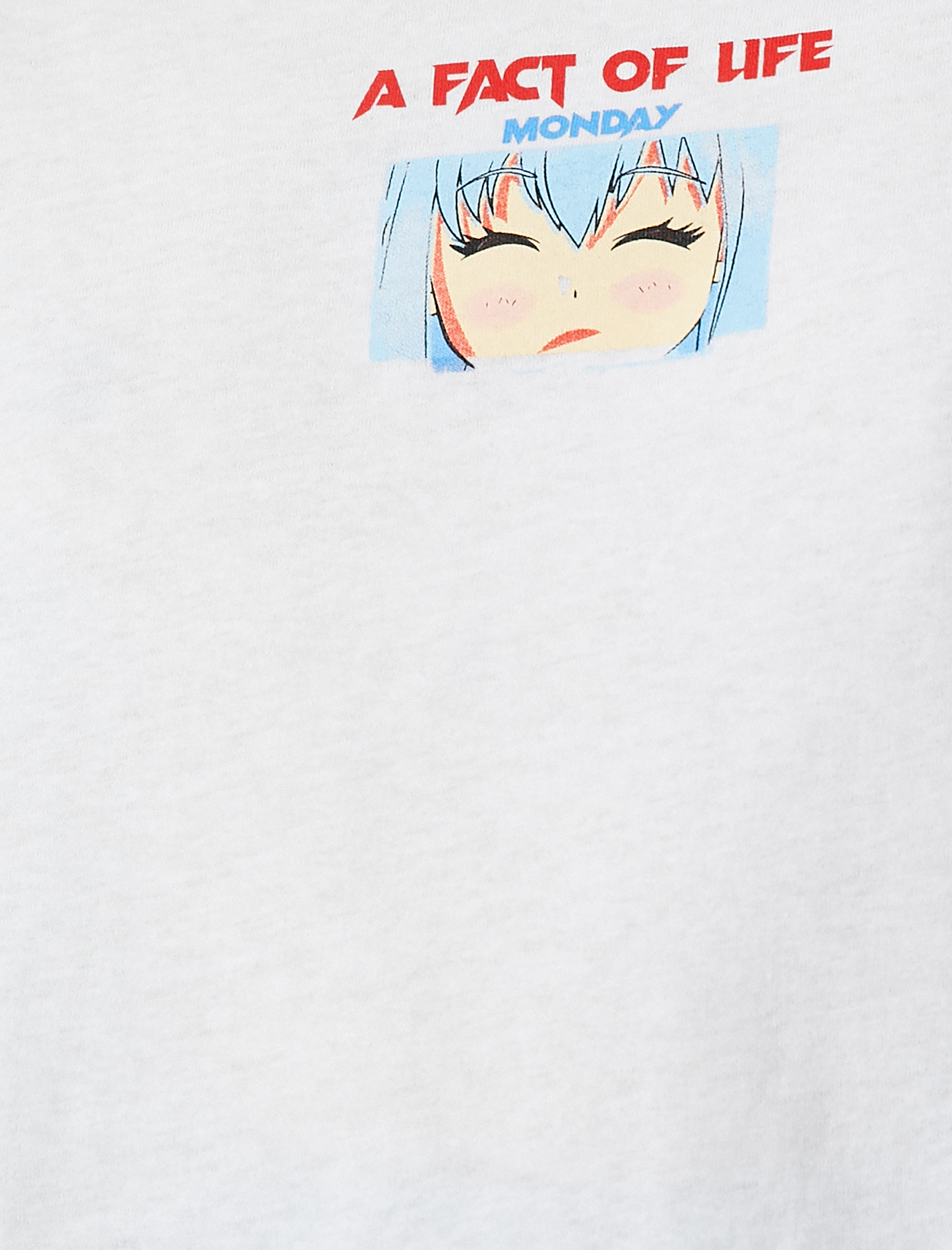   Anime Tişört Oversize Bisiklet Yaka Kısa Kollu