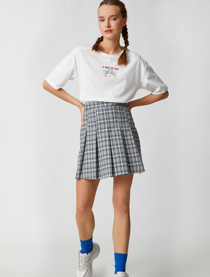  Anime Tişört Oversize Bisiklet Yaka Kısa Kollu