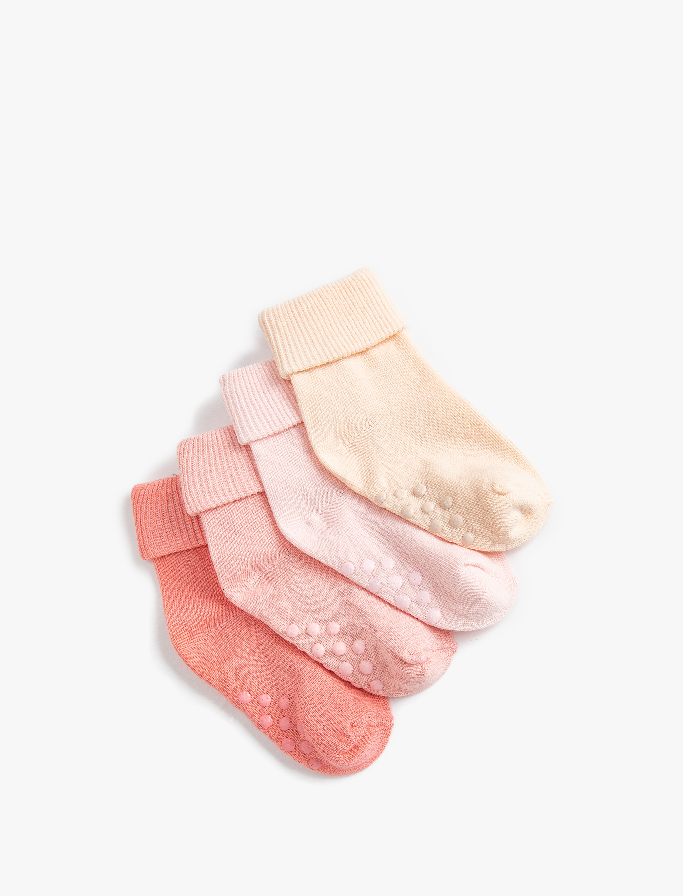  Kız Bebek Kaydırmaz Çorap Seti 4’lü Çok Renkli