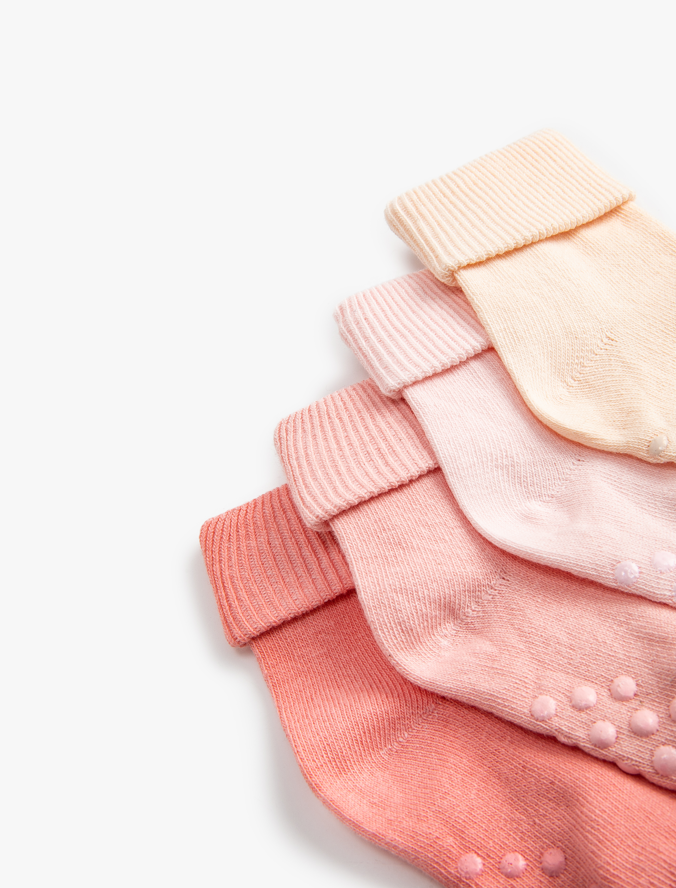  Kız Bebek Kaydırmaz Çorap Seti 4’lü Çok Renkli