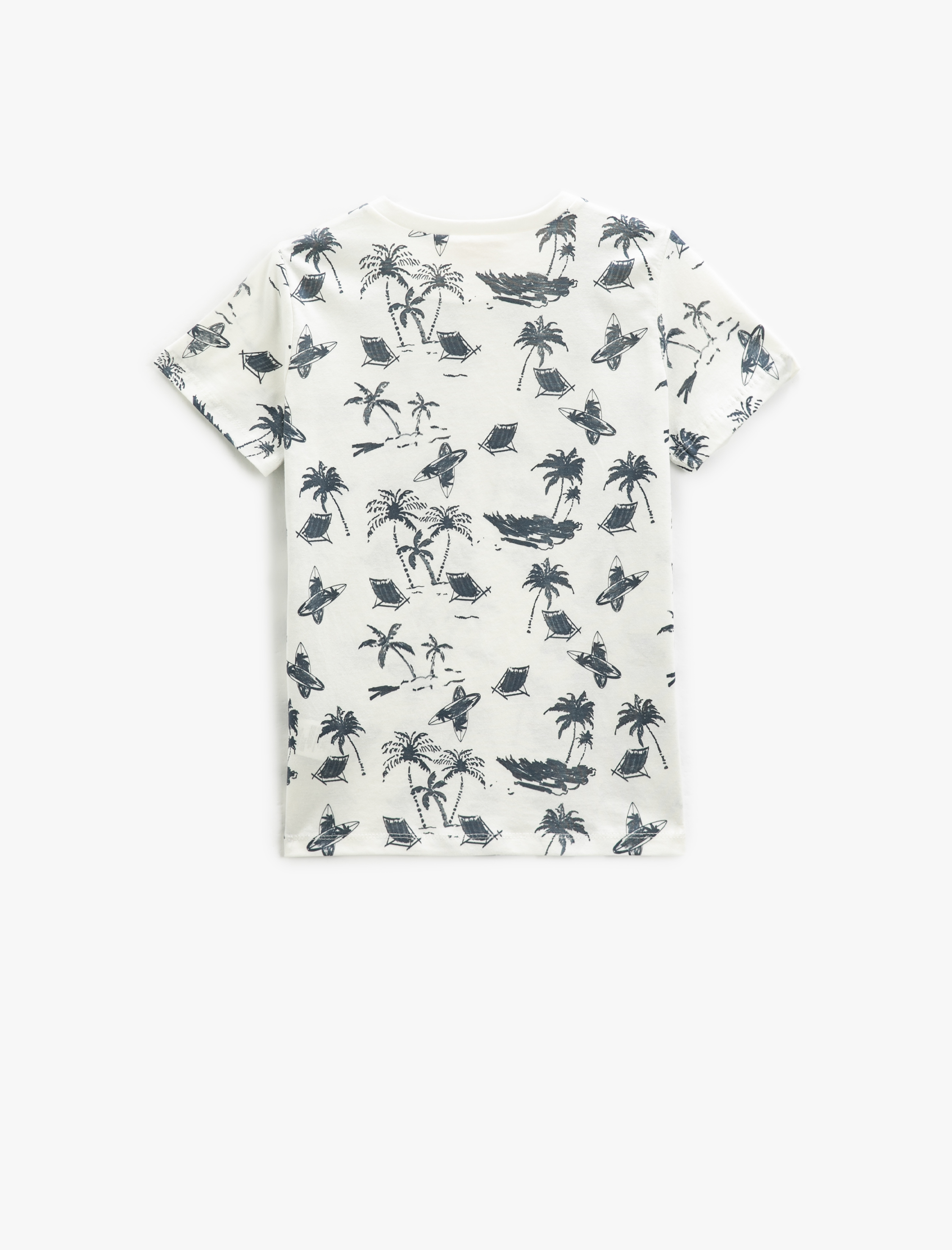  Erkek Çocuk Bisiklet Yaka Tişört Baskılı Kısa Kollu Pamuklu