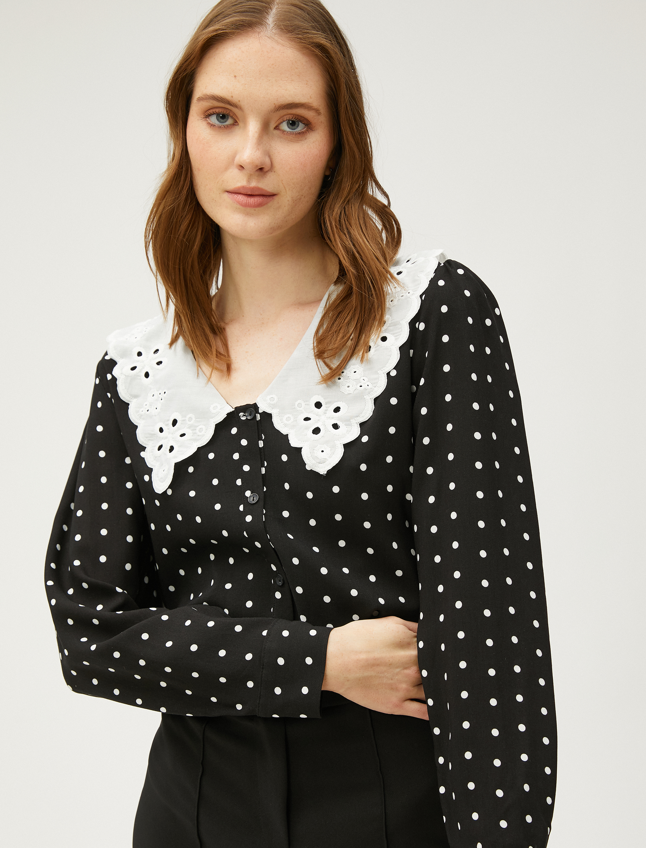   Fisto Yaka Oversize Gömlek