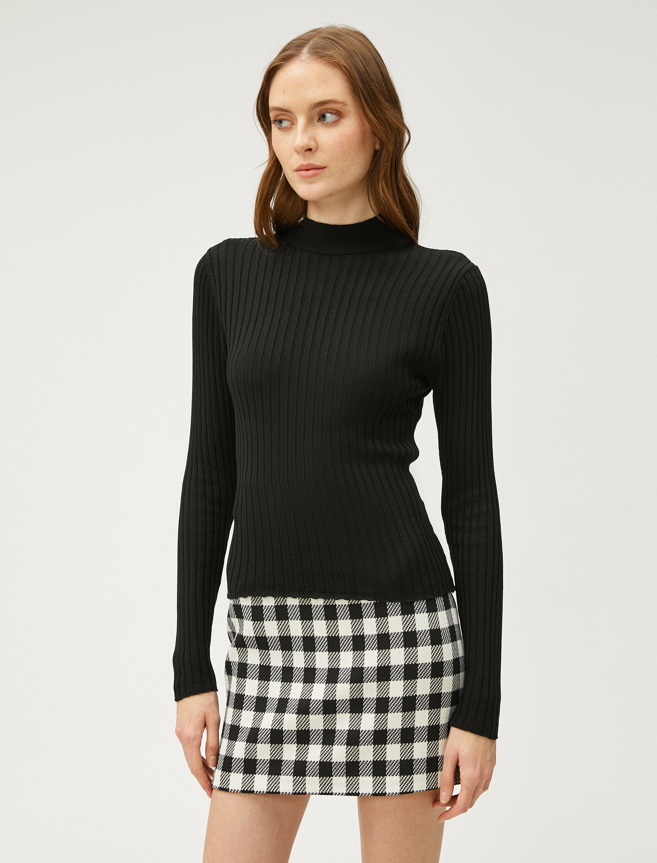   Yarım Balıkçı Yaka Kazak