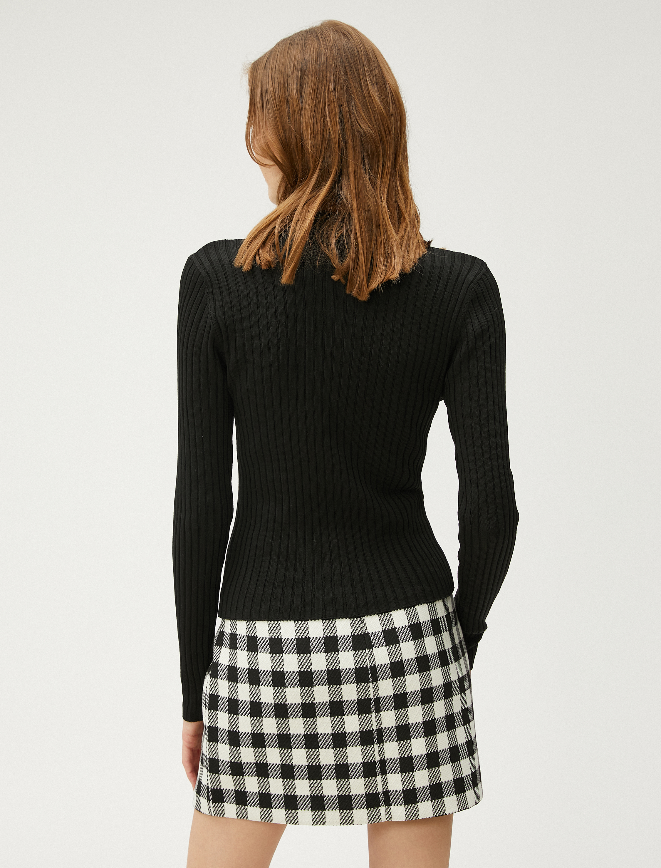   Yarım Balıkçı Yaka Kazak