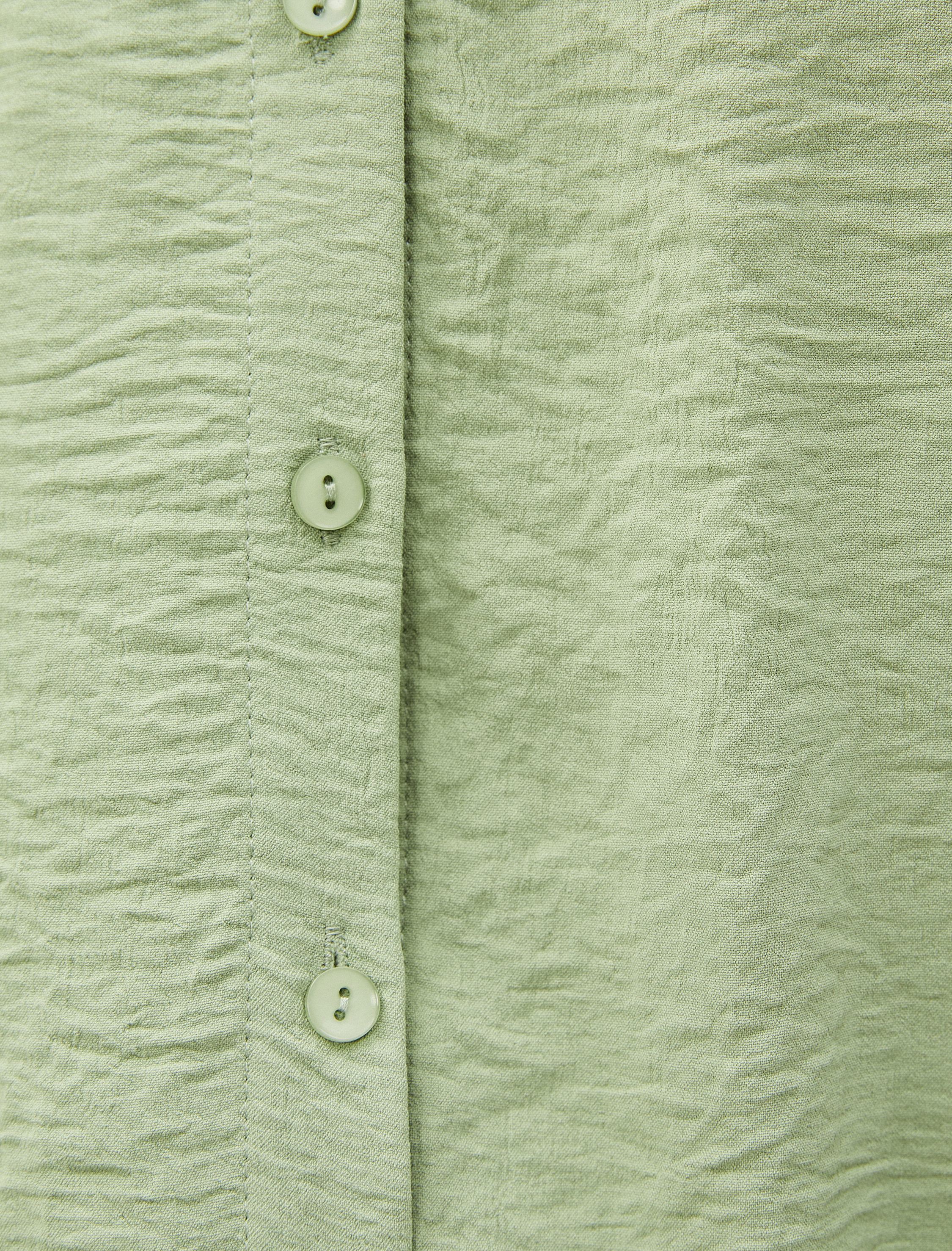   Oversize Gömlek Uzun Kollu Düğmeli Klasik Yaka