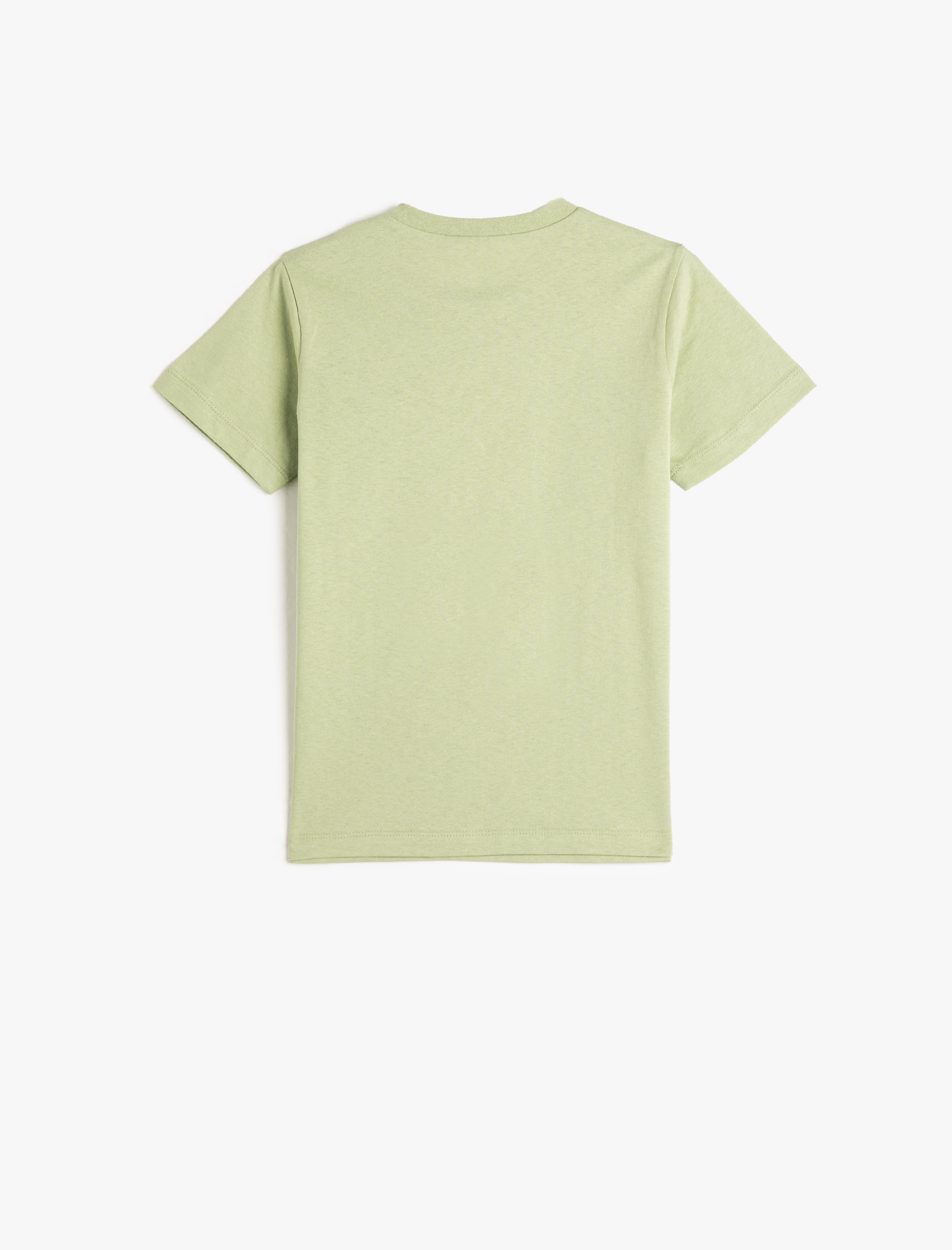  Erkek Çocuk Tişört Timsah Baskılı Kısa Kollu Bisiklet Yaka Pamuklu