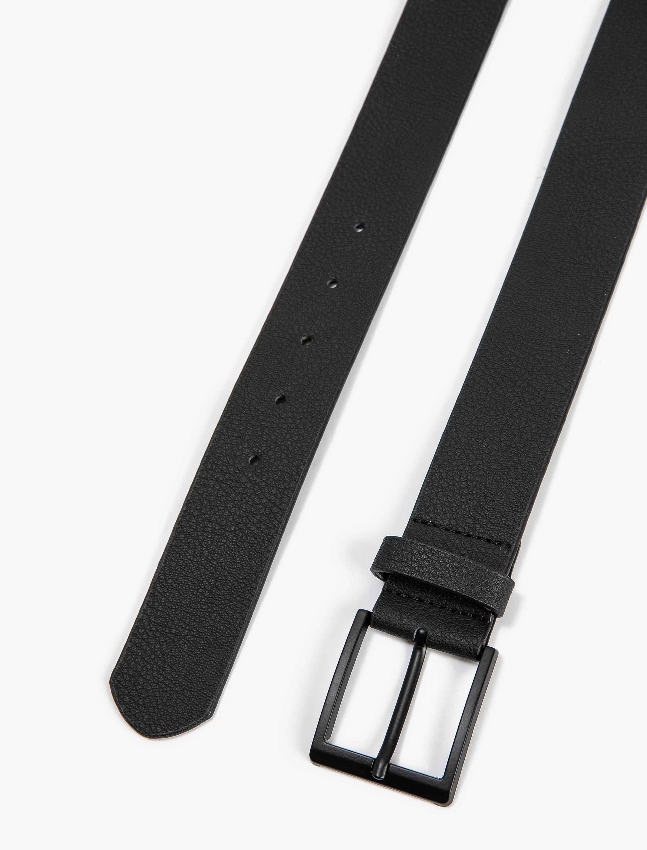  Erkek Kemer Deri Görünümlü Metal Toka Detaylı