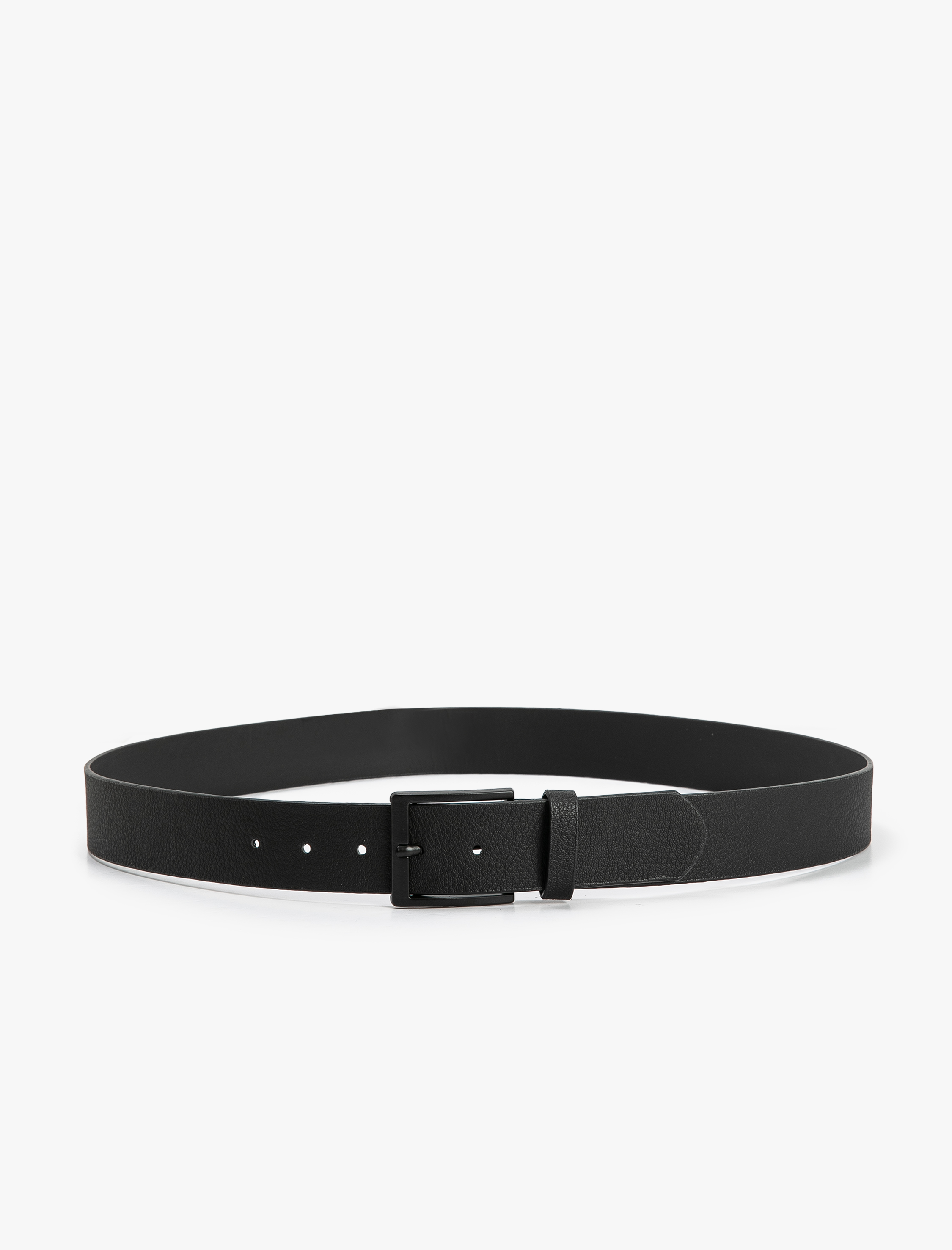  Erkek Kemer Deri Görünümlü Metal Toka Detaylı