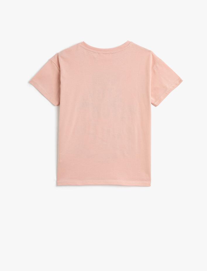 Erkek Çocuk Tişört Kısa Kollu Bisiklet Yaka Baskılı Pamuklu