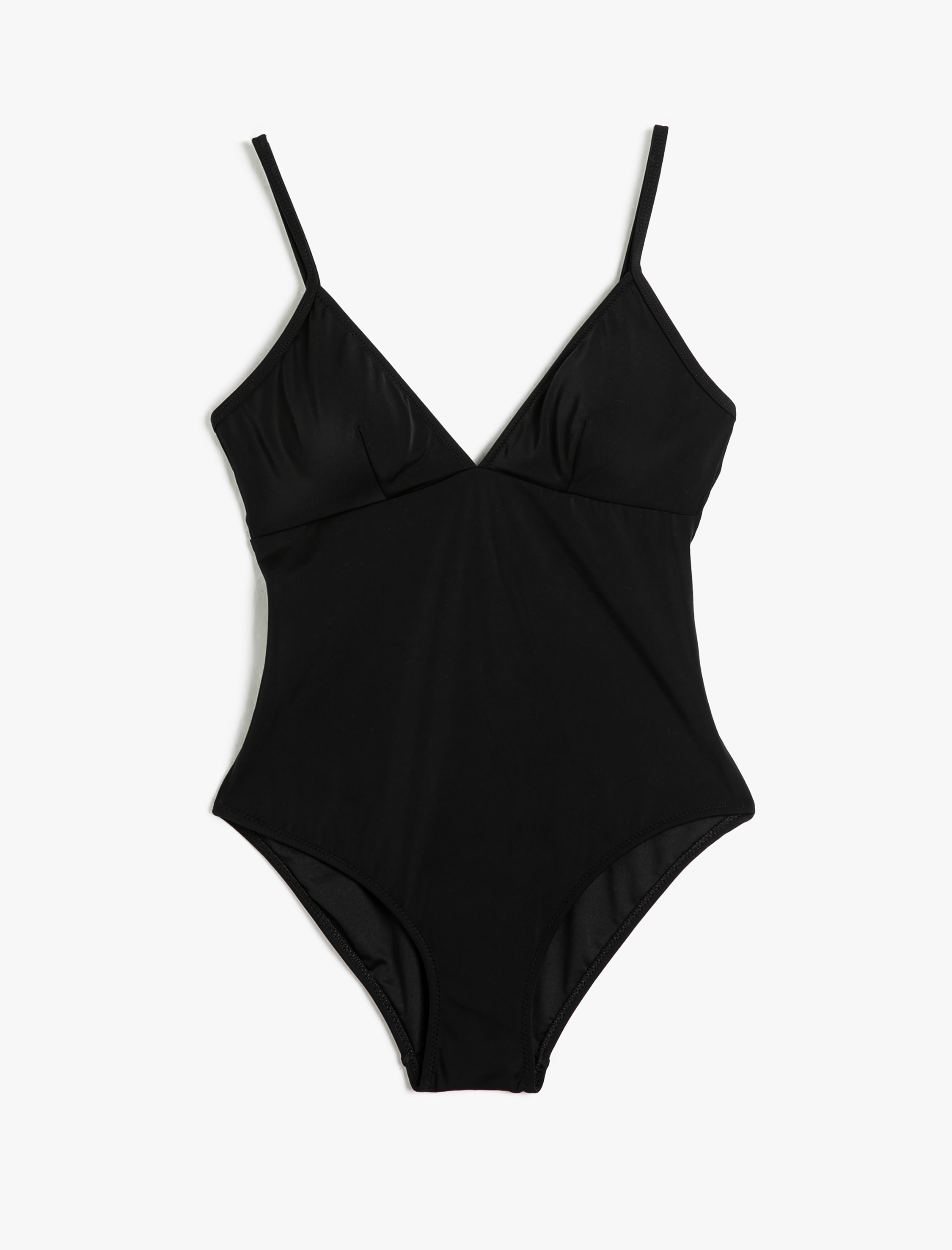   Basic Mayo İnce Askılı Kaplı V Yaka