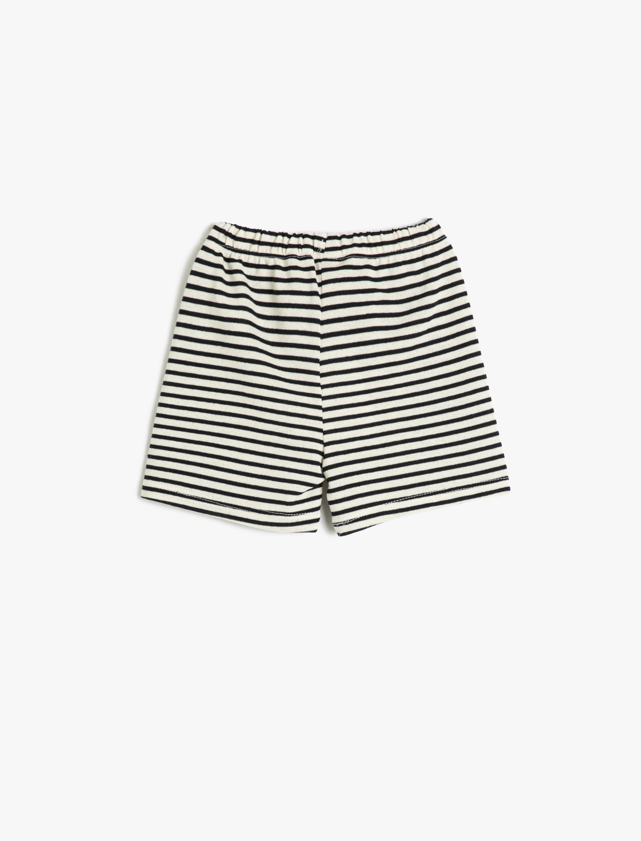  Erkek Bebek Şort Beli Bağlamalı Etiket Detaylı