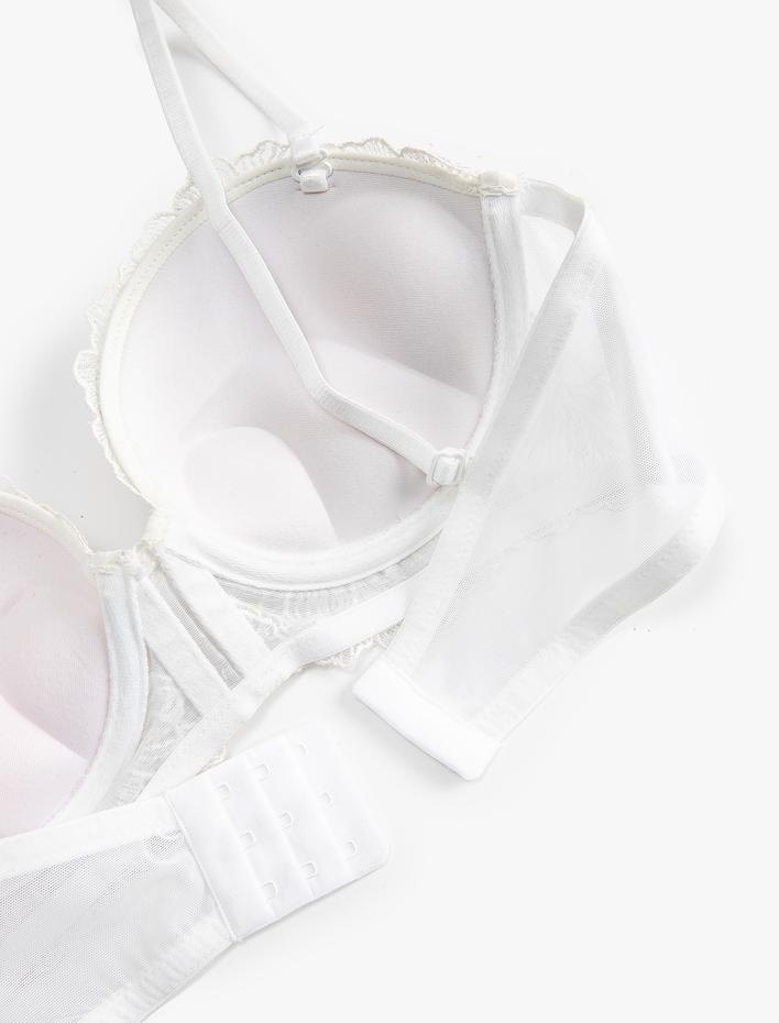  Bridal Sütyen Dantelli Destekli Push Up Balenli