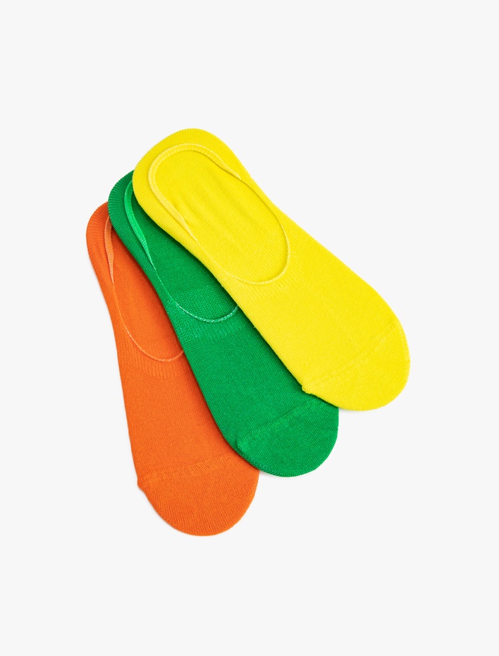 Kadın 3'lü Babet Çorap Seti Çok Renkli