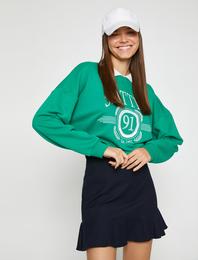 Oversize Sweatshirt Polo Yaka