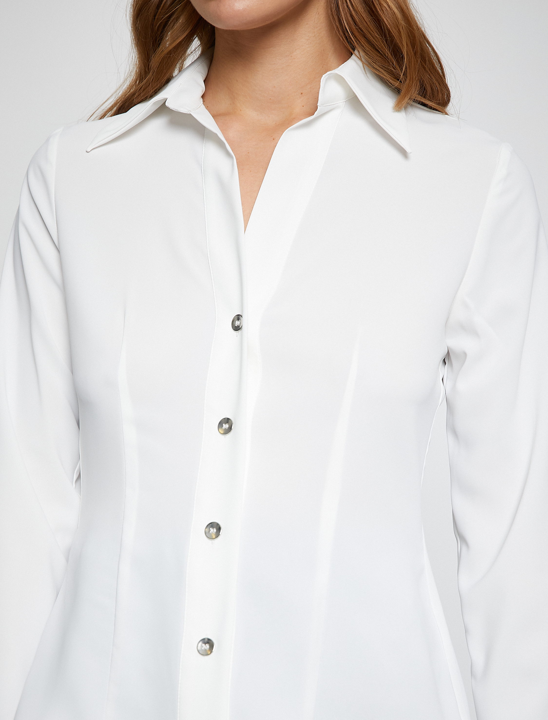   Melis Ağazat X Koton - Metal Düğmeli Gömlek