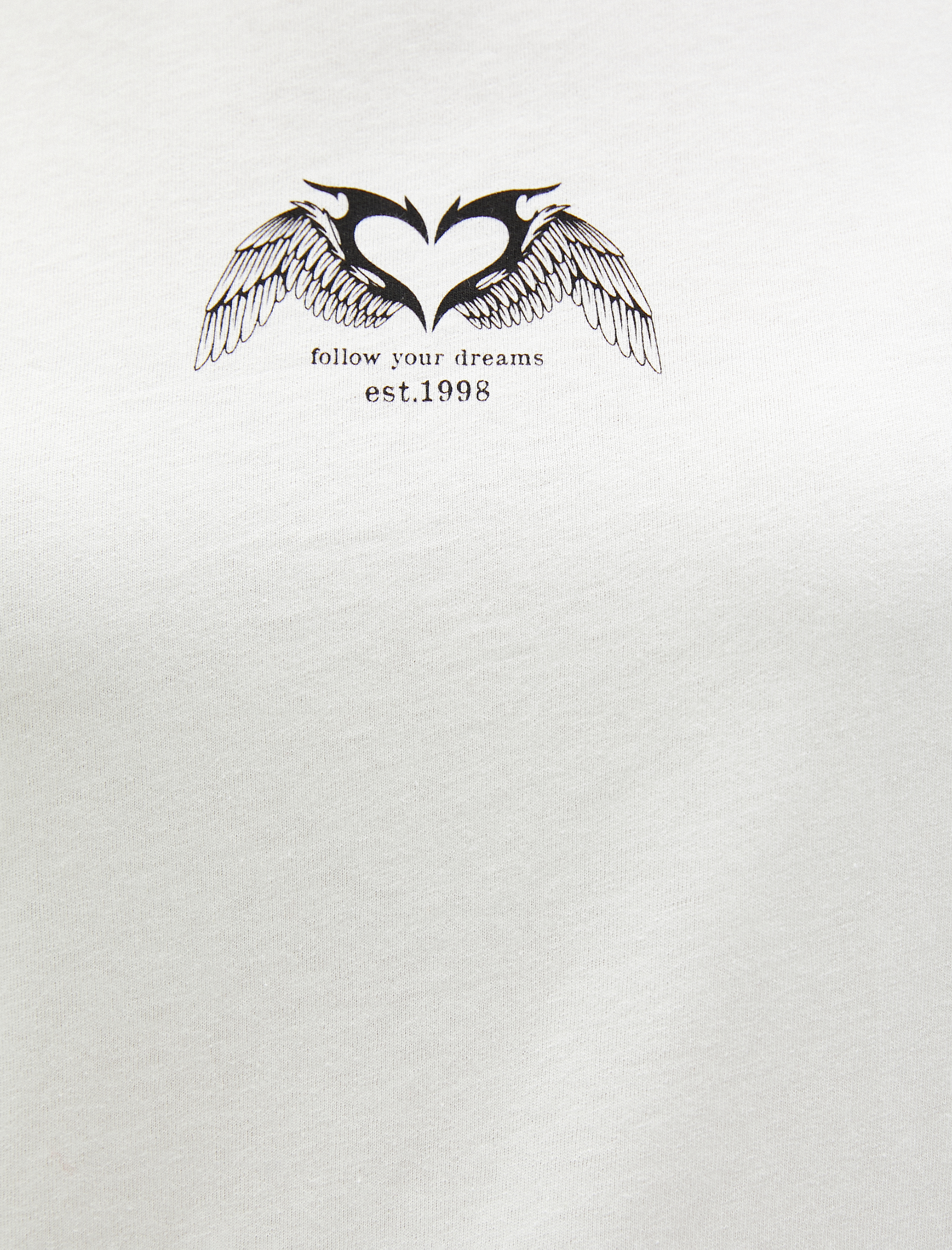   Sırt Baskılı Tişört Kısa Kollu Bisiklet Yaka Pamuklu