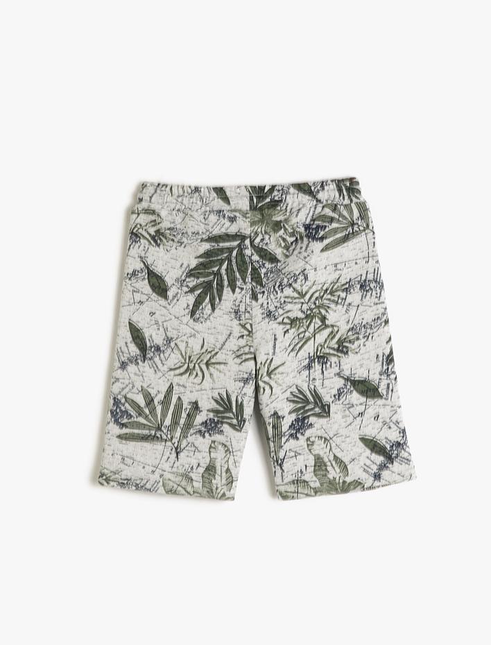 Erkek Çocuk Şort Beli Bağlamalı Cepli Pamuklu