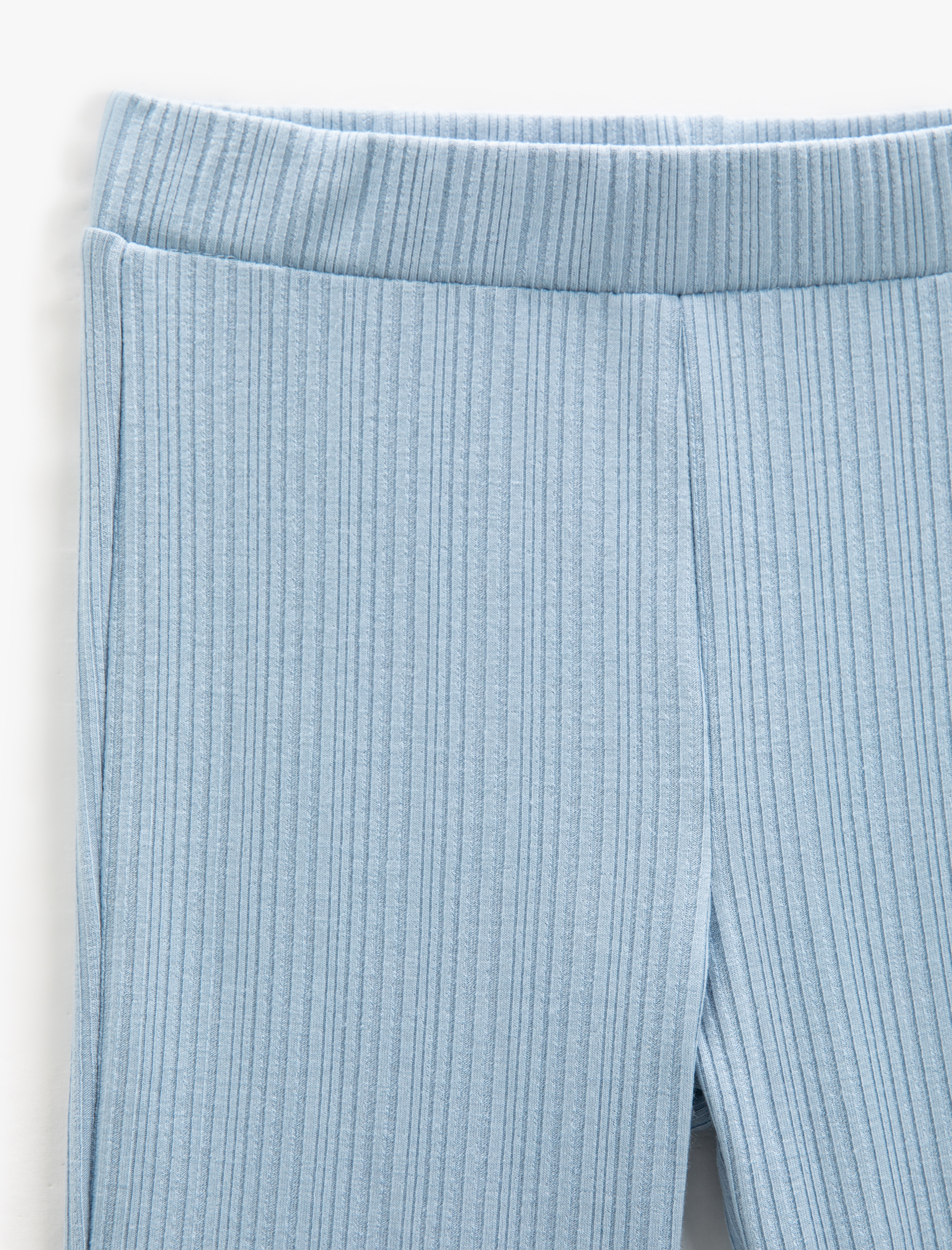  Kız Çocuk İspanyol Paça Tayt Pantolon Beli Lastikli