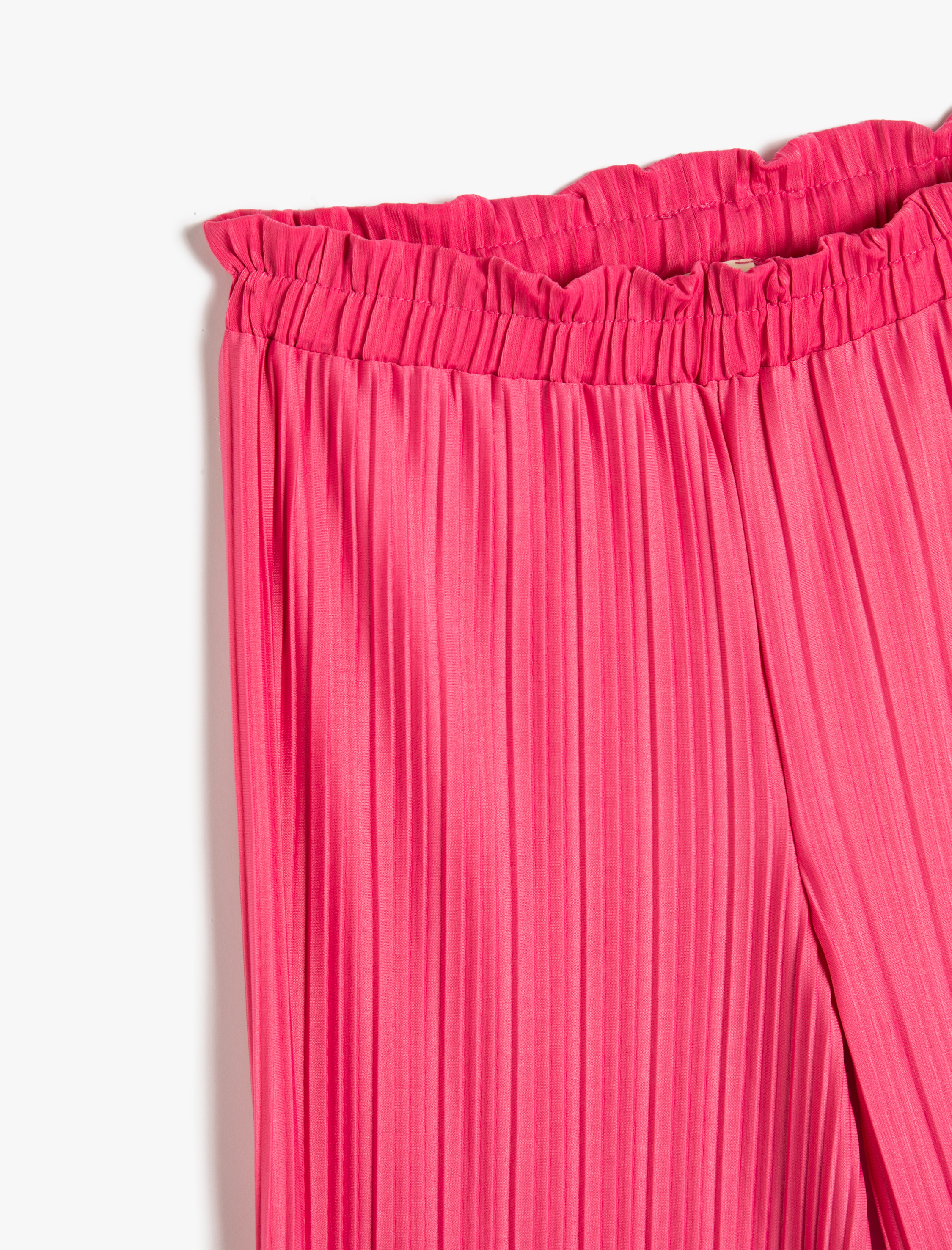  Kız Çocuk Pantolon Bol Paça Rahat Kesim Beli Lastikli